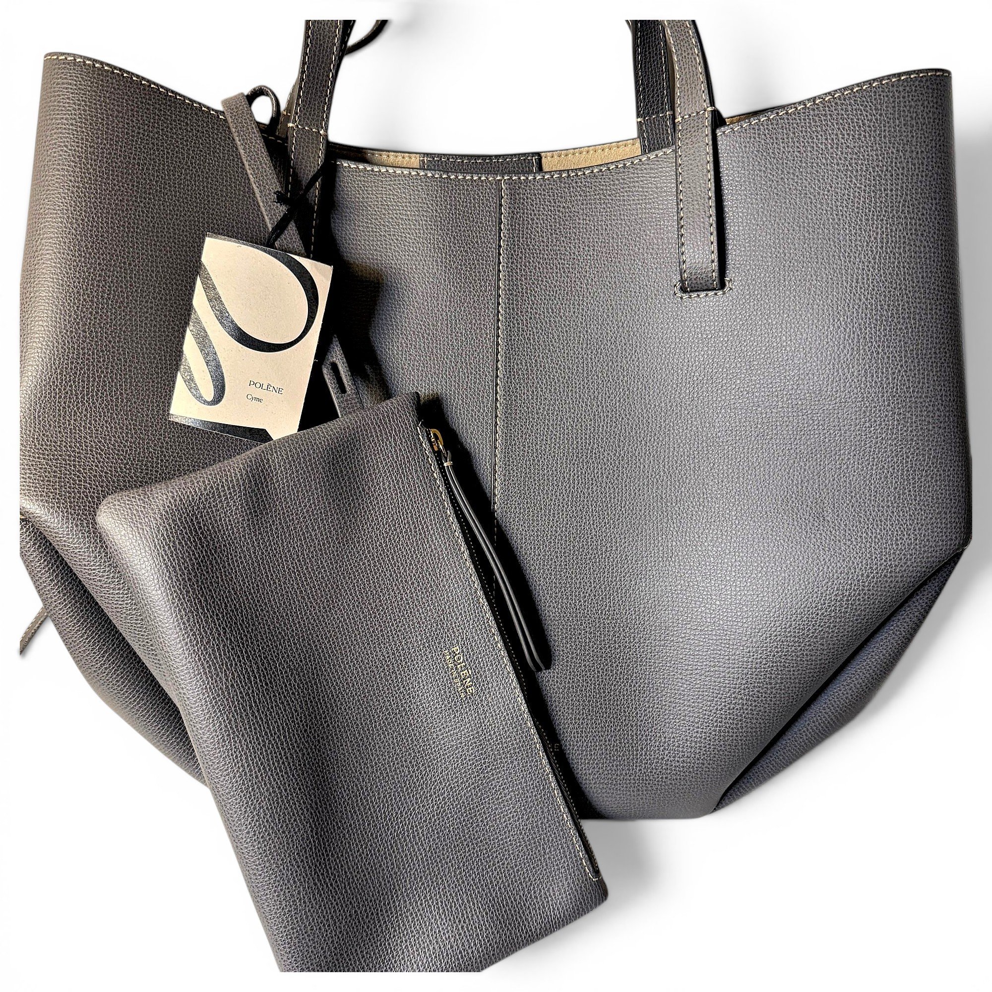 Leather tote