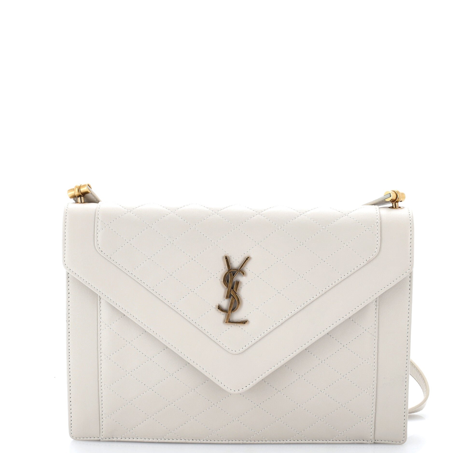 Gaby Envelope Satchel Quilted Leather