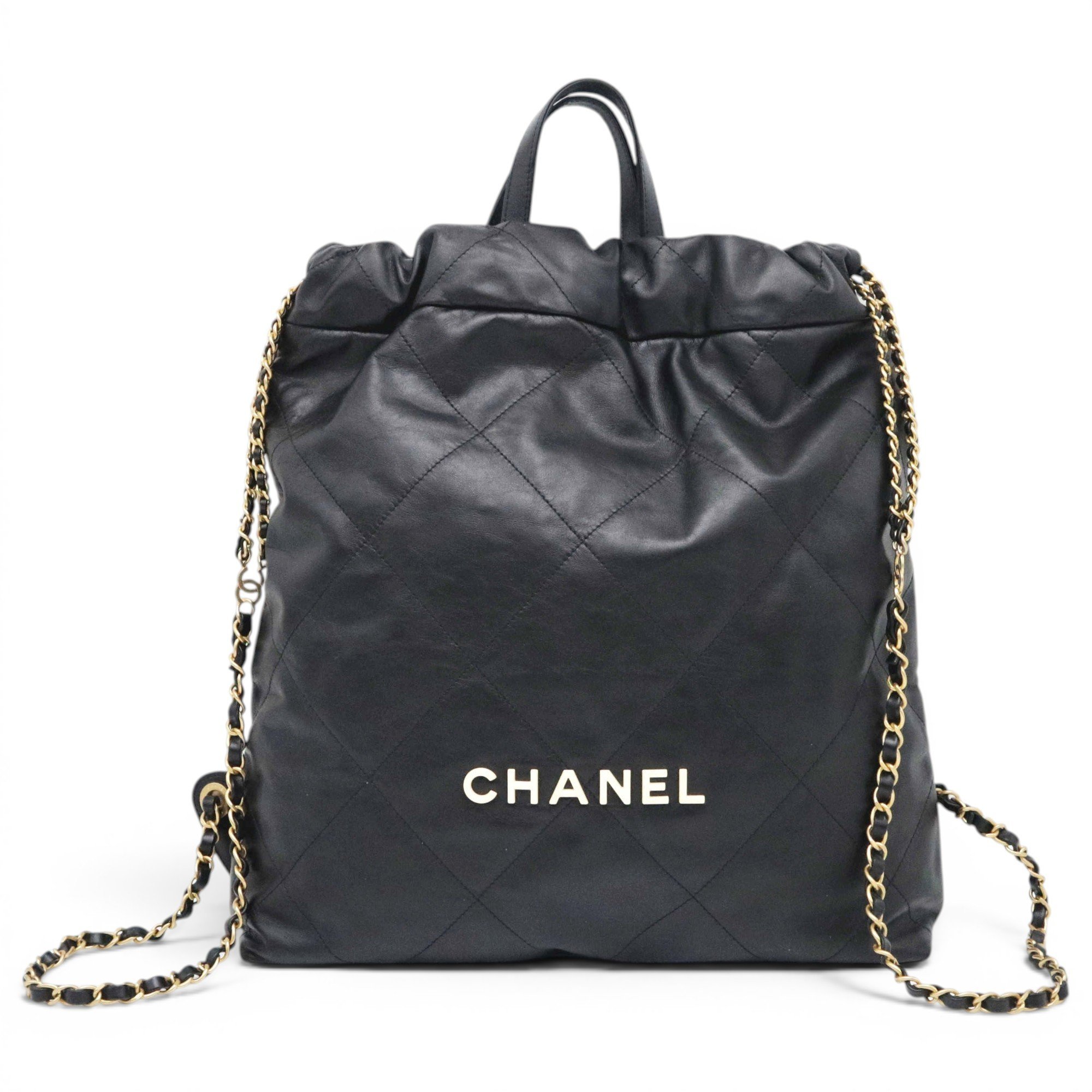 Chanel 22 leather backpack