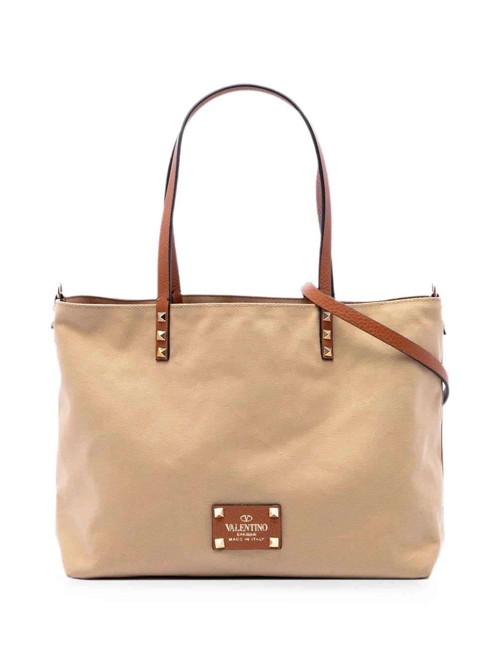 2018-2026 Canvas Rockstud Glam Lace Reversible Tote satchel