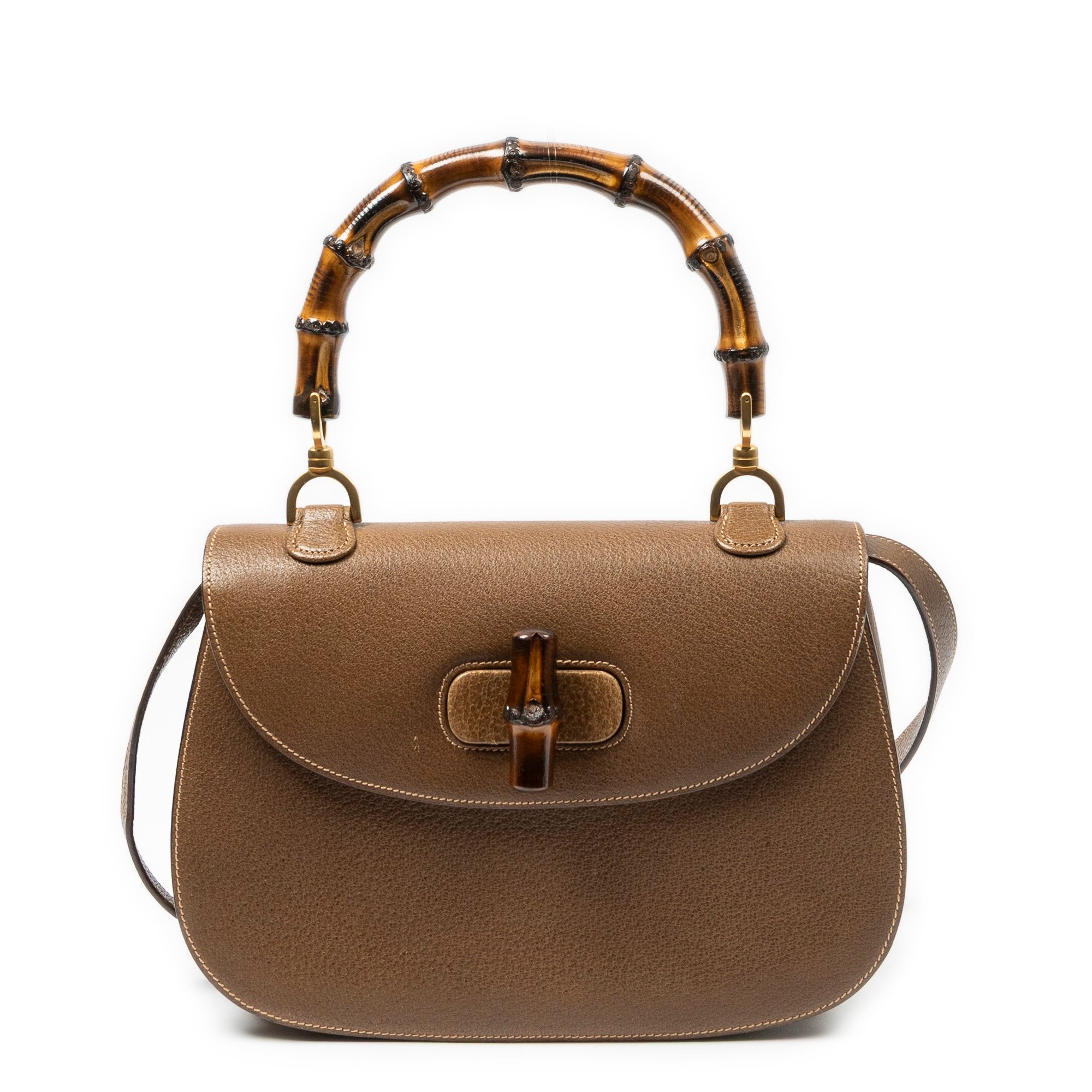 Bamboo leather handbag