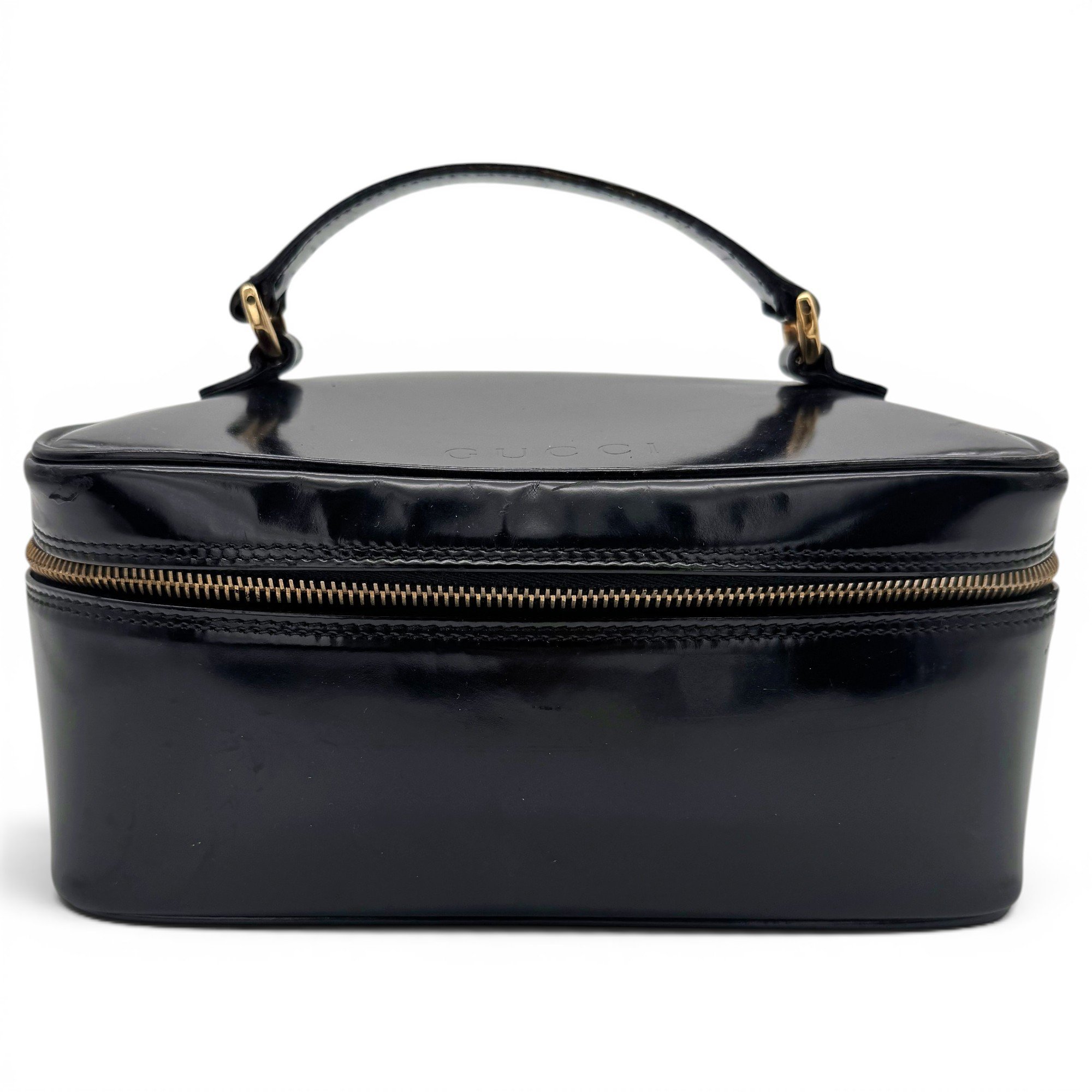 Leather vanity case
