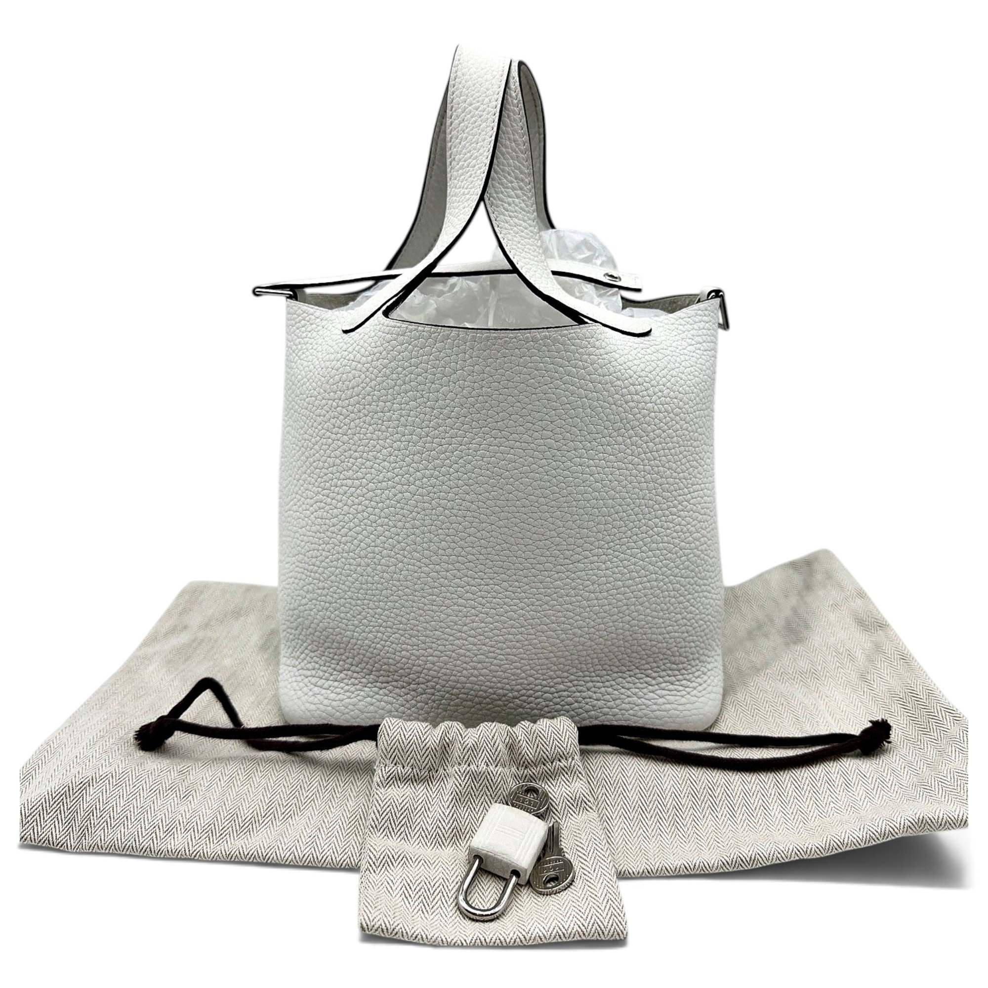 Picotin leather handbag