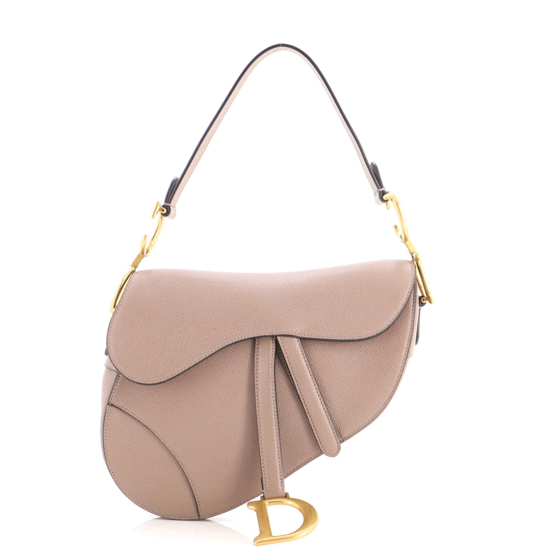 Saddle Handbag Leather Medium