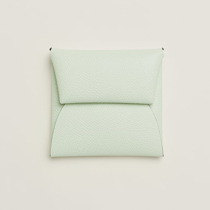 Hermès Bastia verso change purse Vert Fizz/Vert Yucca | BagUSeek