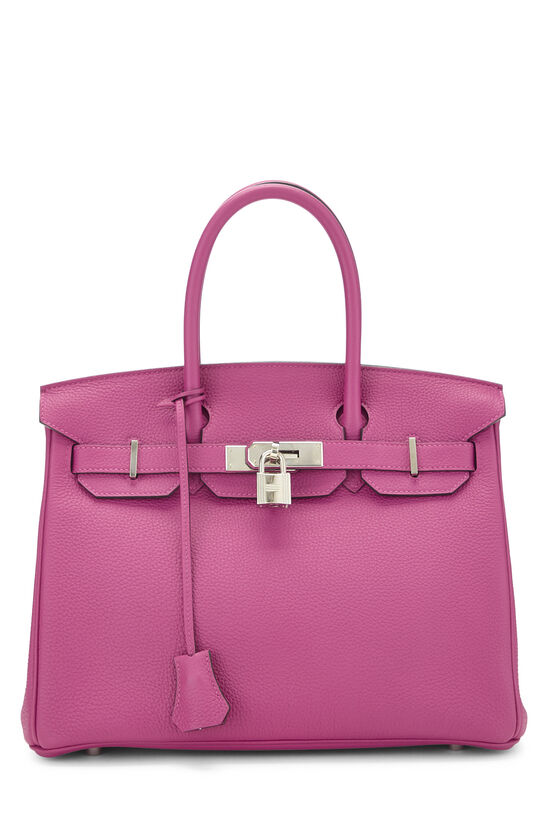 Hermes Rose Purple Togo Birkin 30