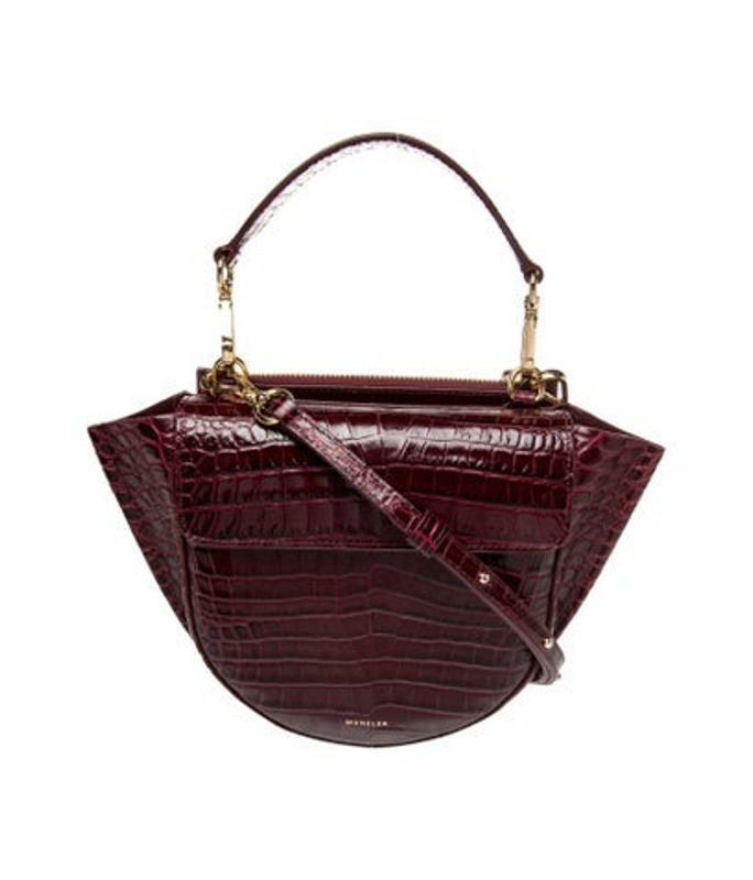 WANDLER Embossed Leather Bucket Bag
