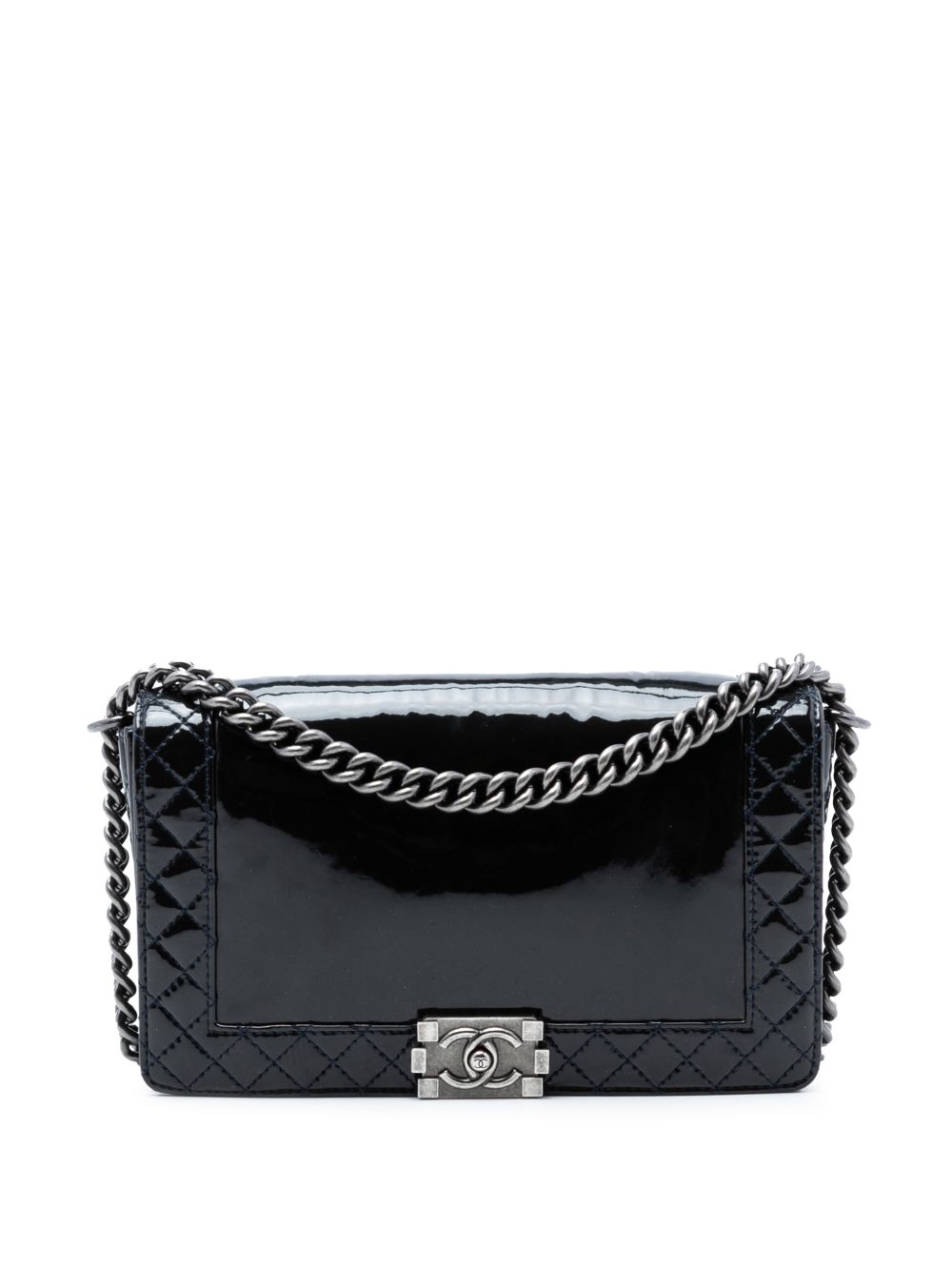 2013-2014 Medium Patent Boy Reverso Flap crossbody bag
