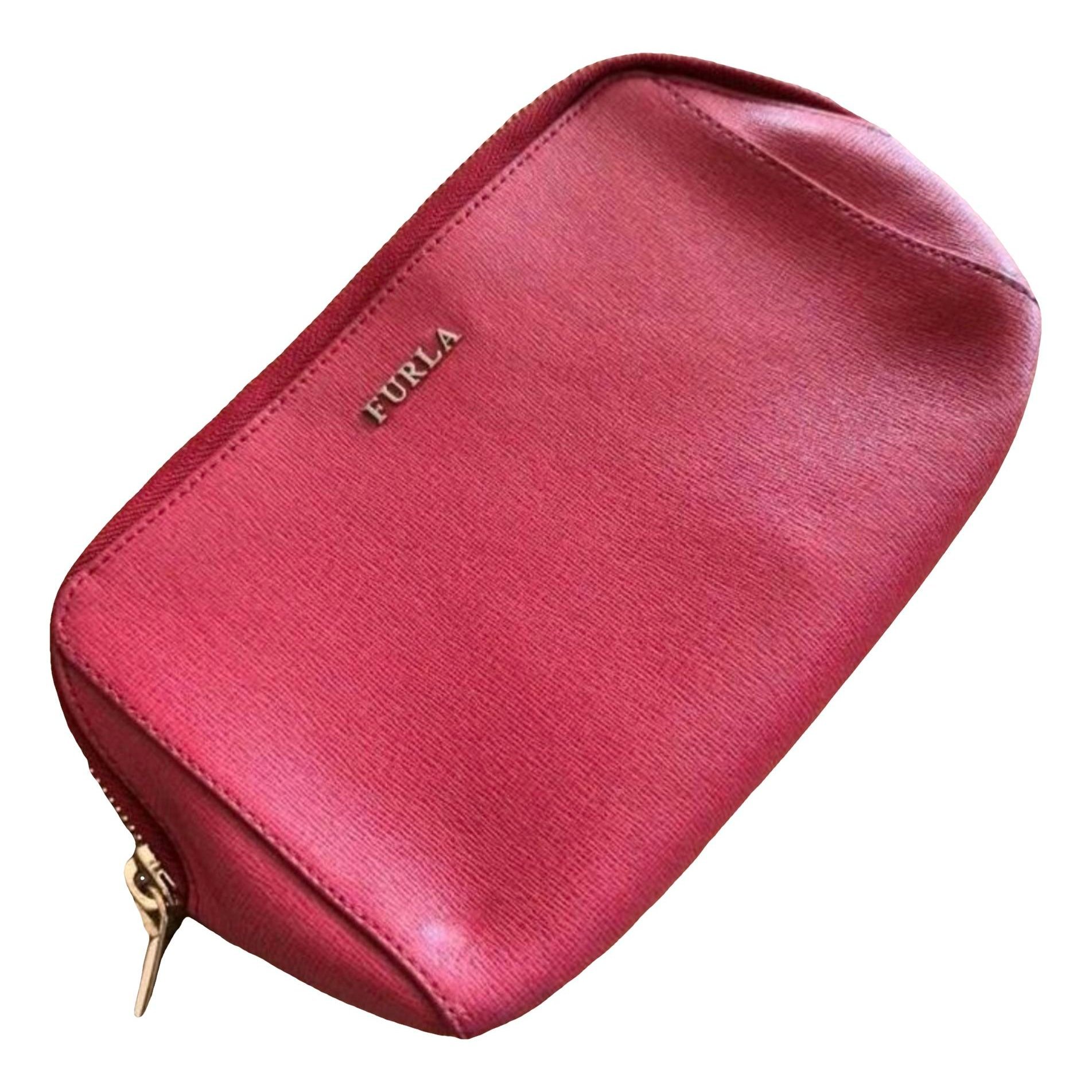 Leather clutch bag