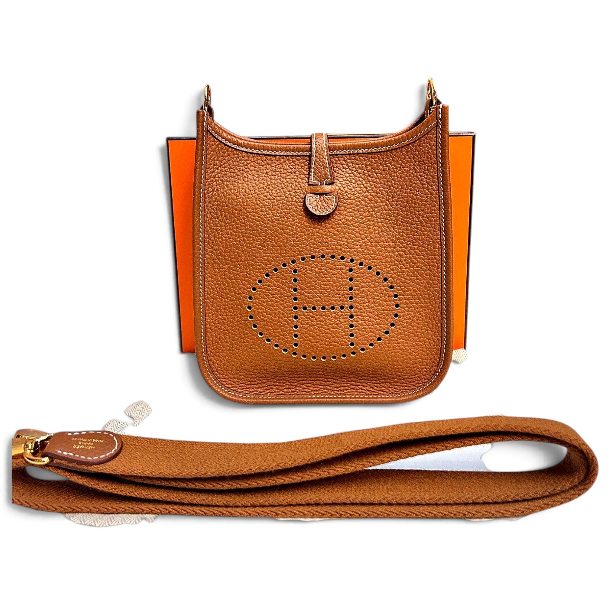 Mini Evelyne leather handbag