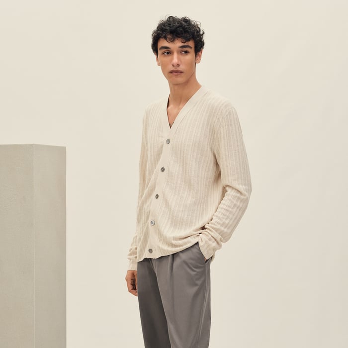 Ficelle Buttoned Cardigan