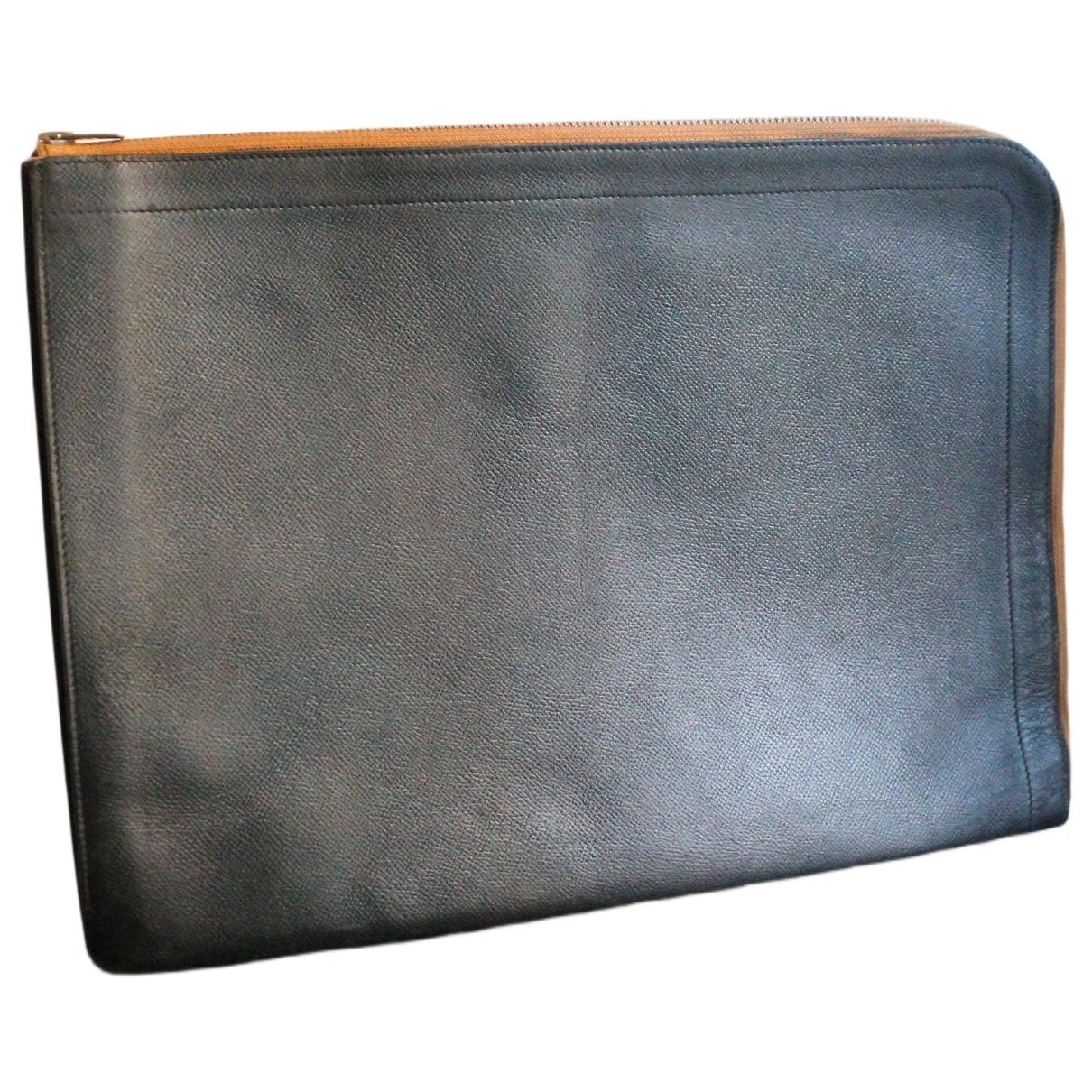 Leather clutch bag