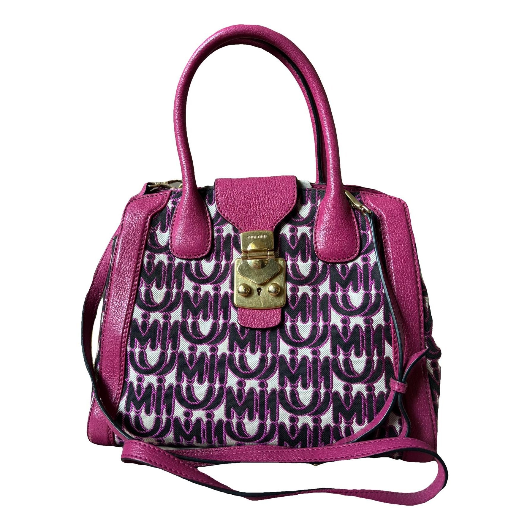 Miu Miu Madras leather handbag