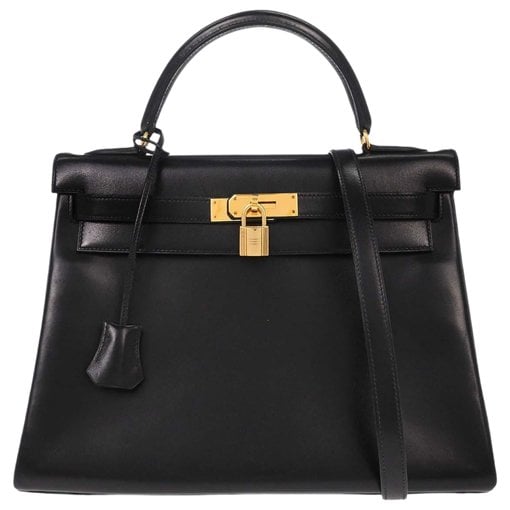 Kelly 32 leather handbag