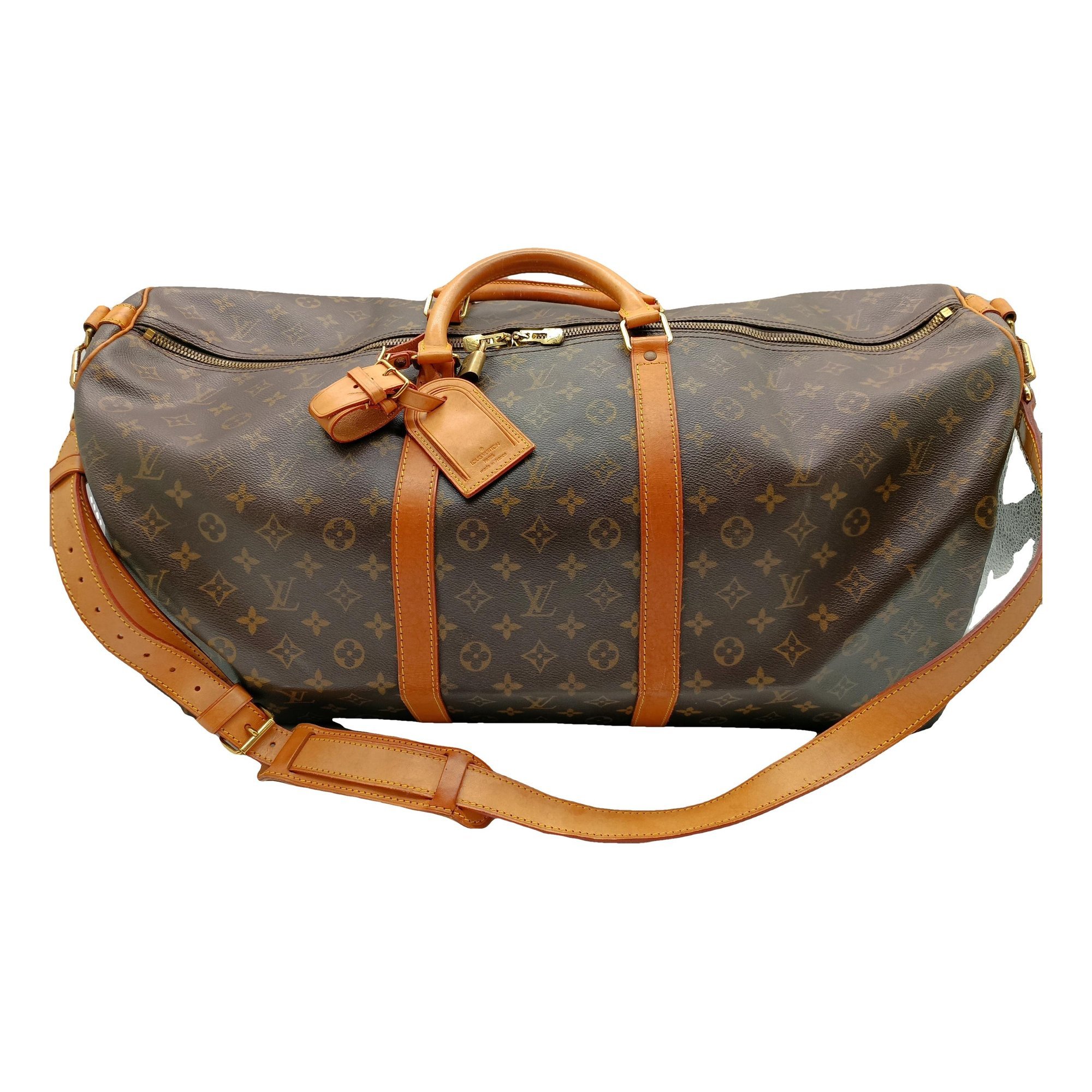 Louis Vuitton Keepall cloth travel bag