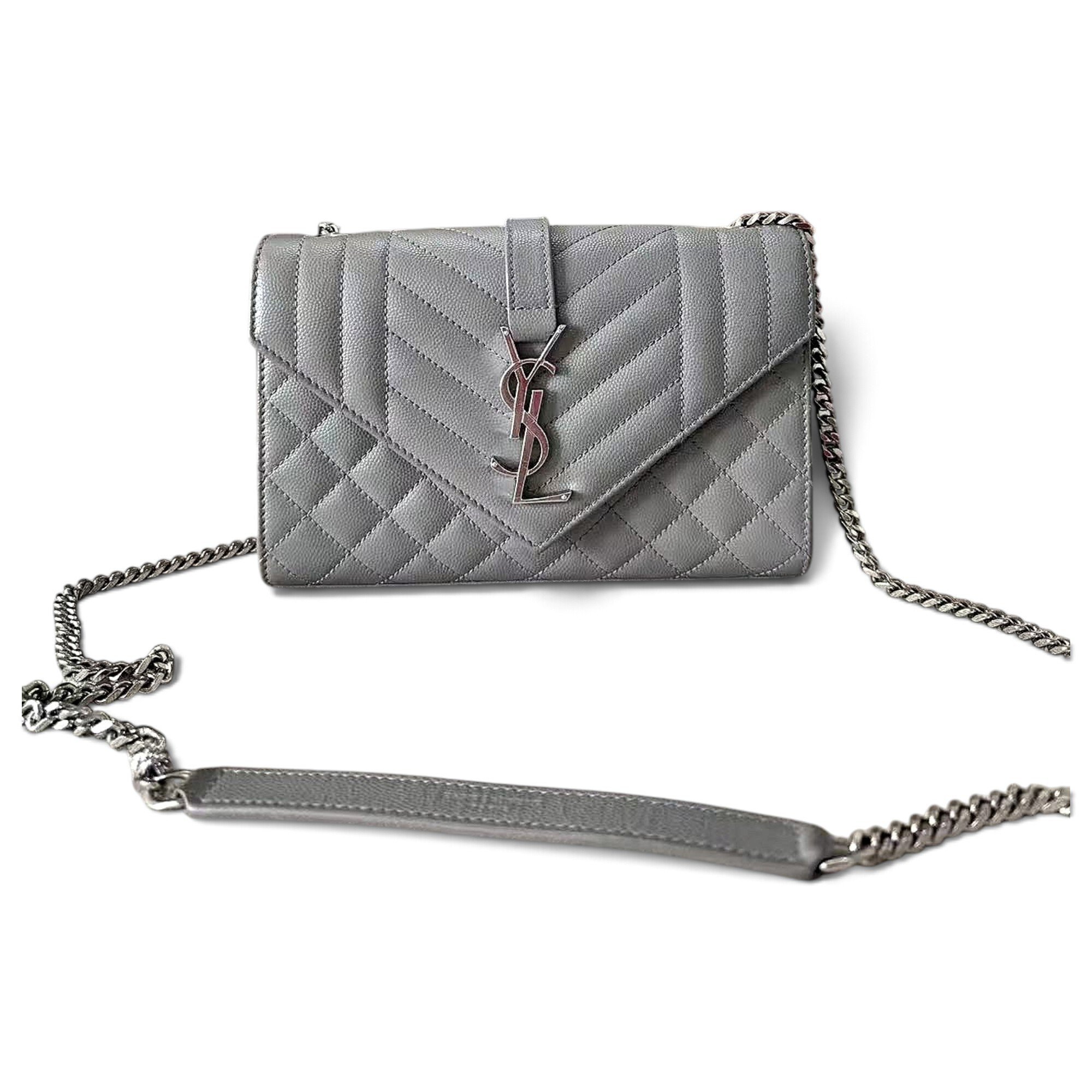Envelope leather handbag