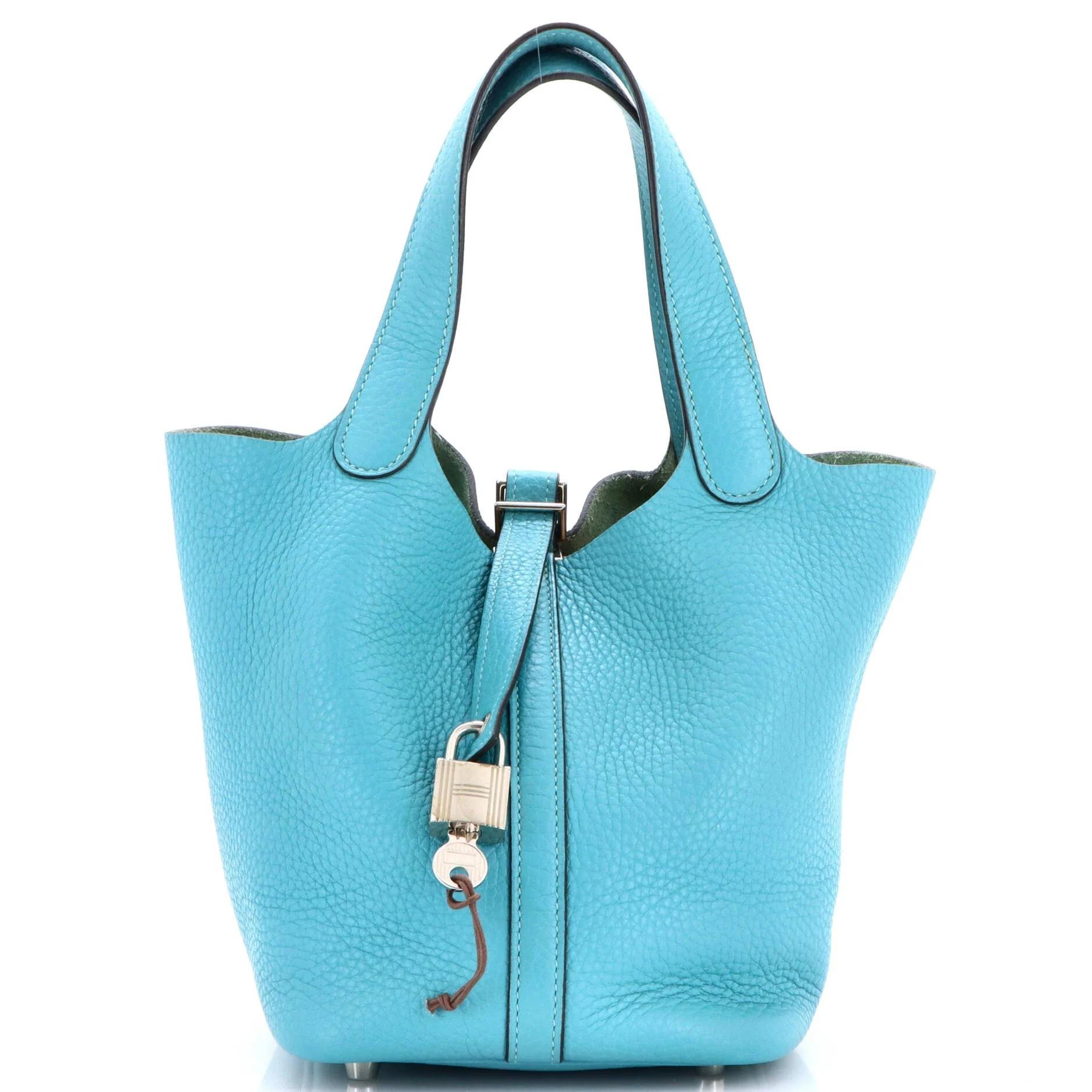 Picotin leather handbag