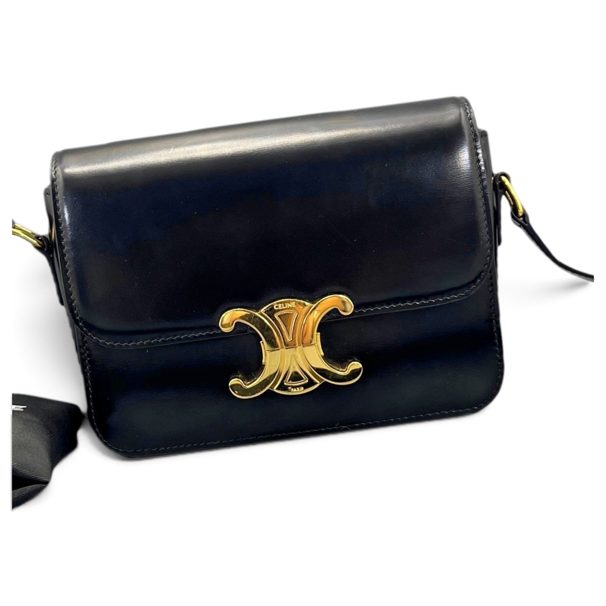 Triomphe leather handbag