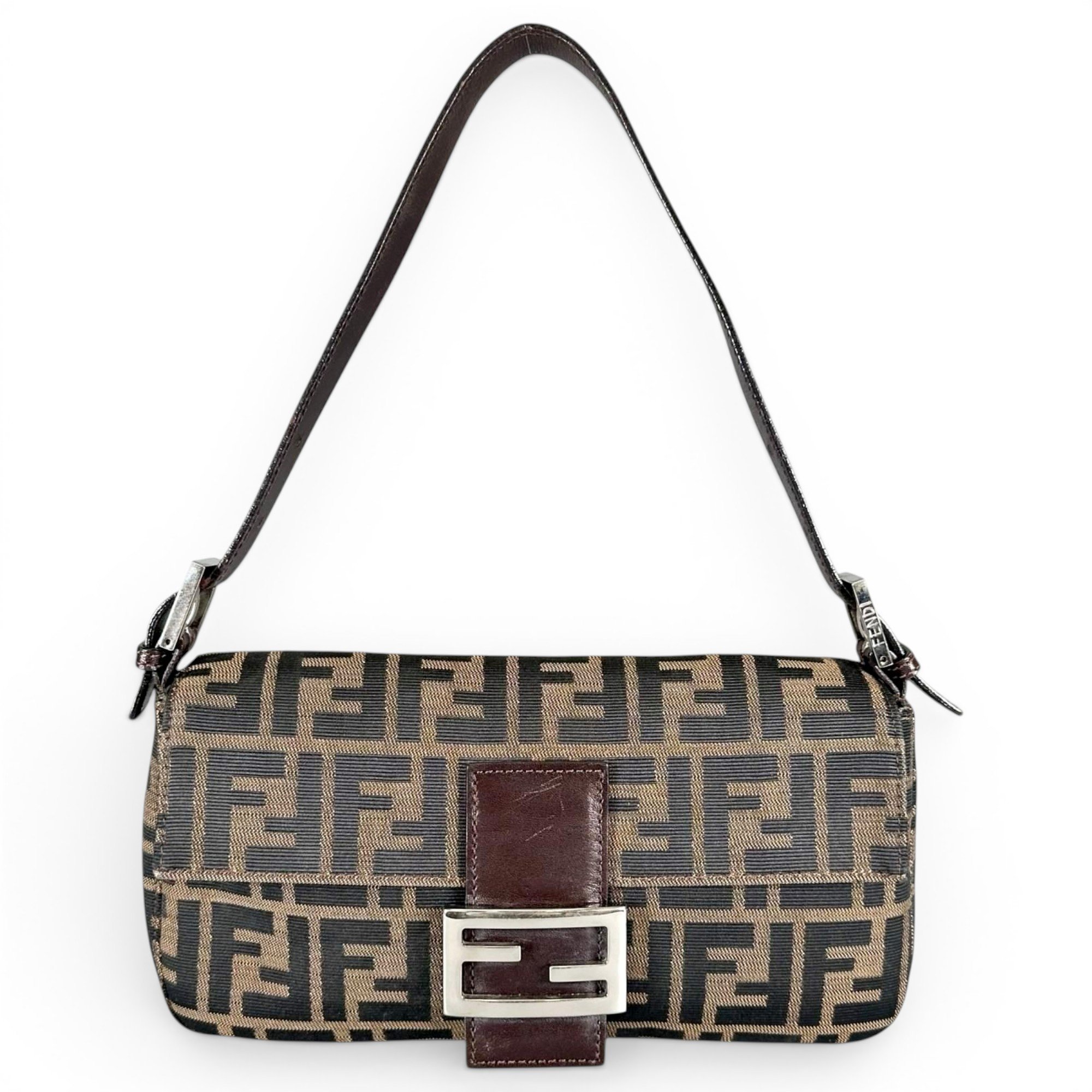Baguette leather handbag