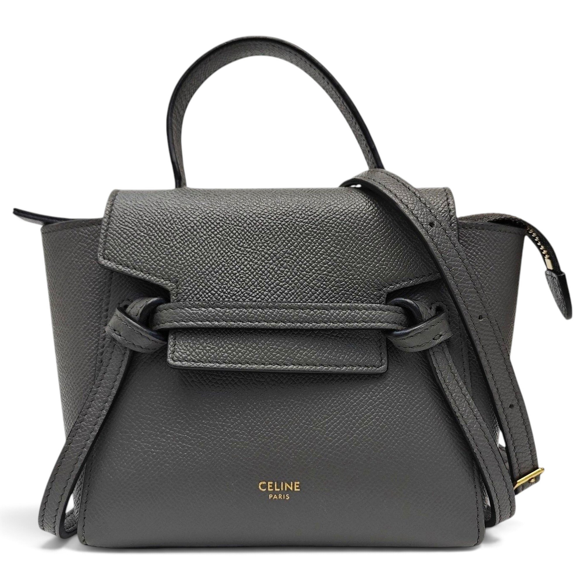 Belt leather handbag