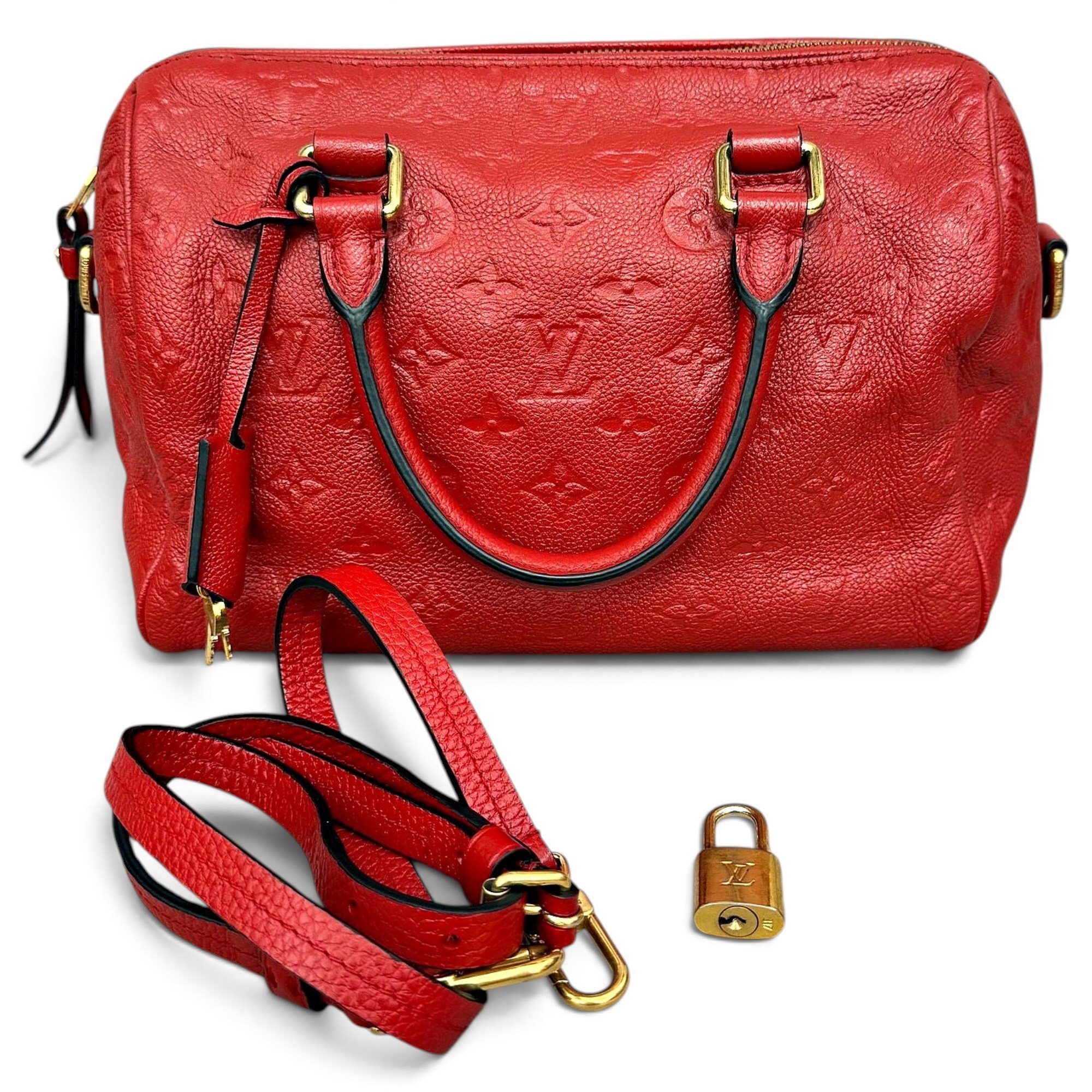 Speedy leather handbag