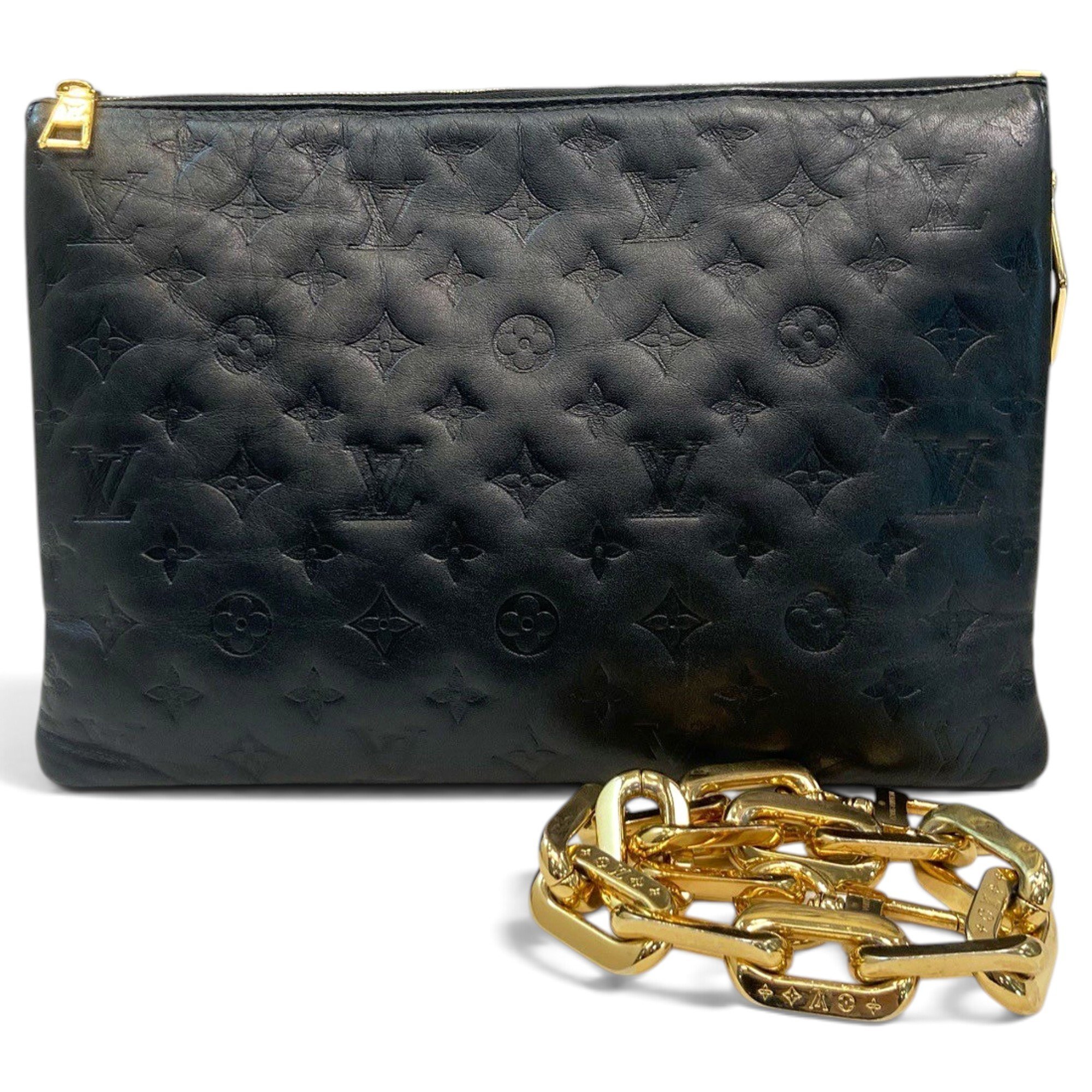 Coussin leather handbag