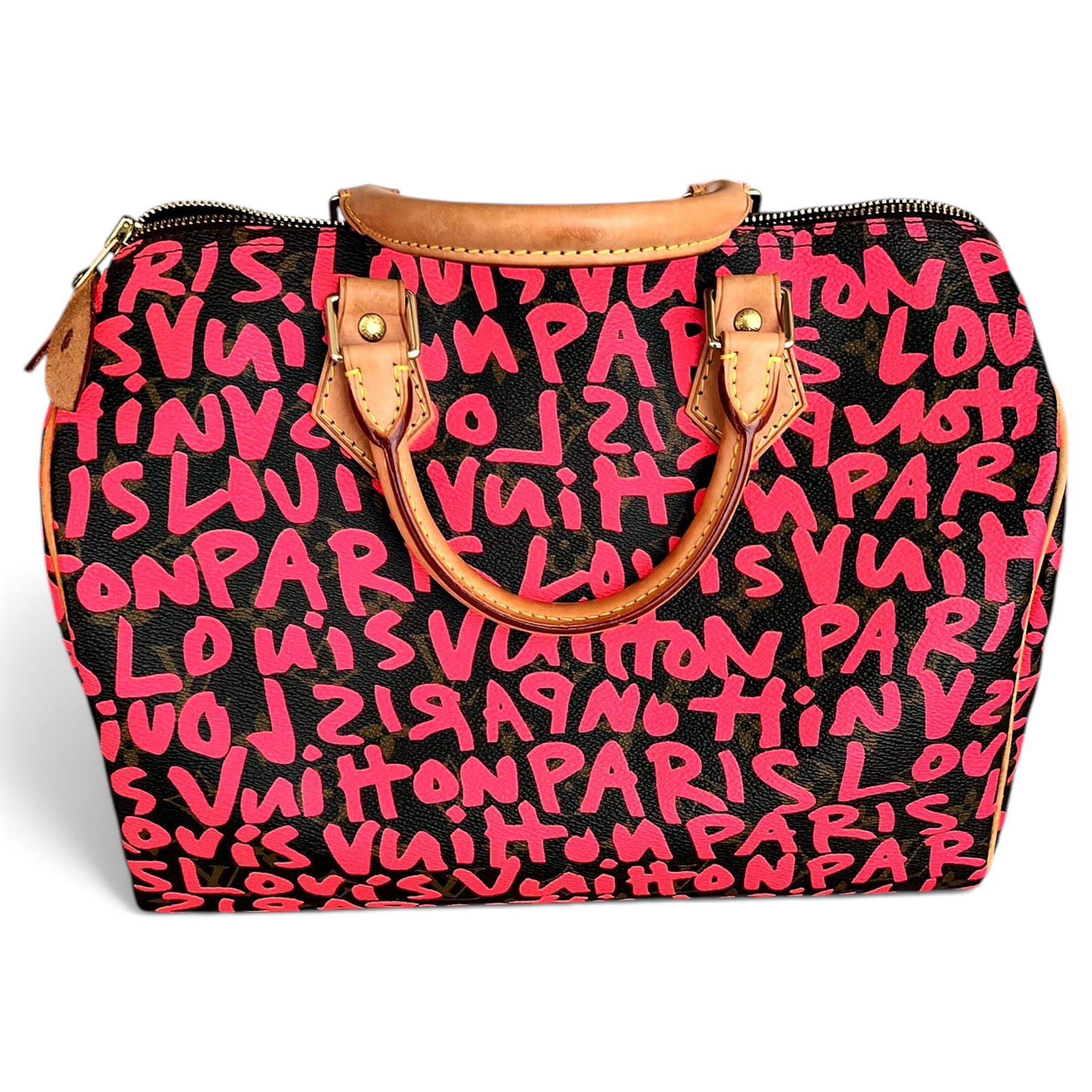 Speedy leather handbag
