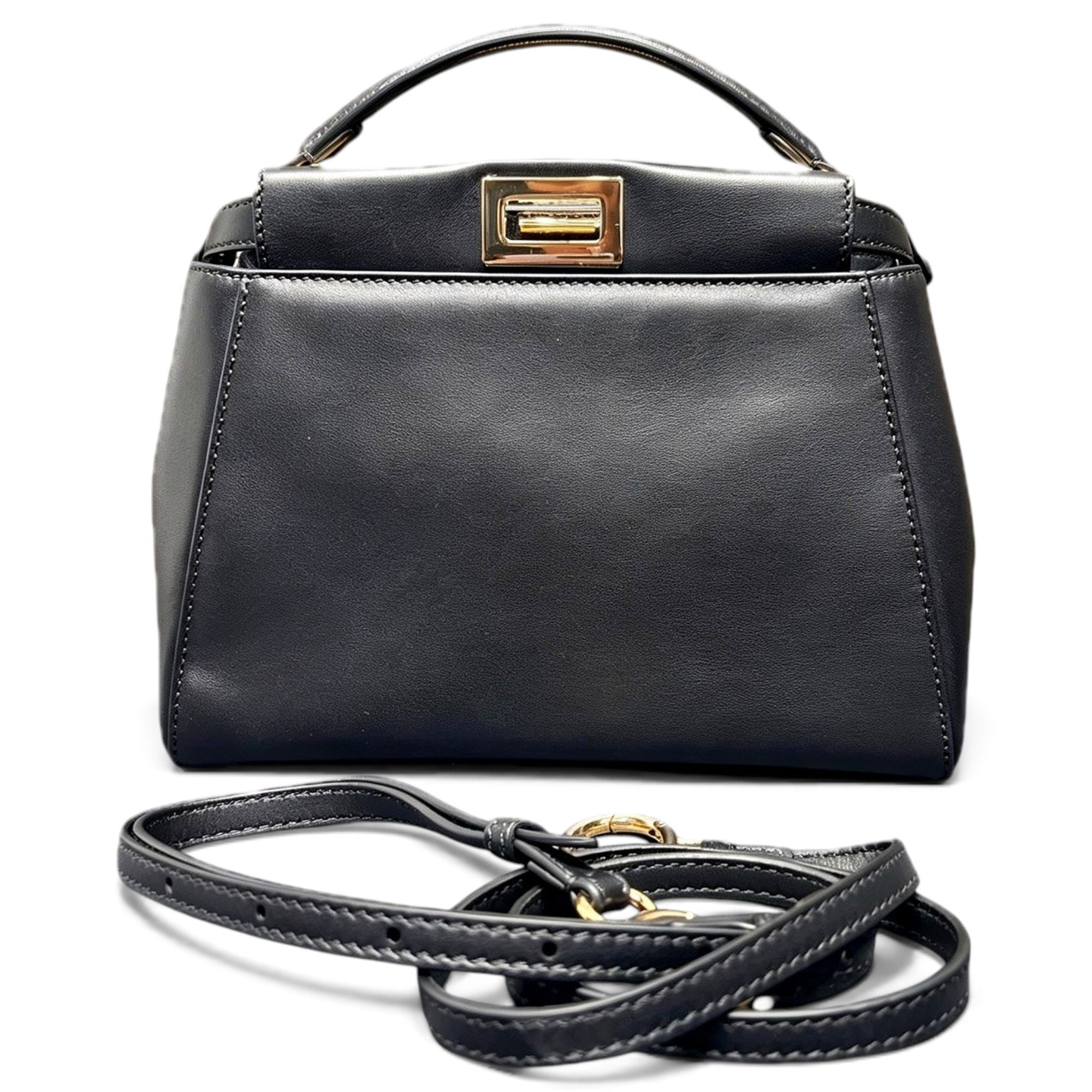 Peekaboo leather handbag