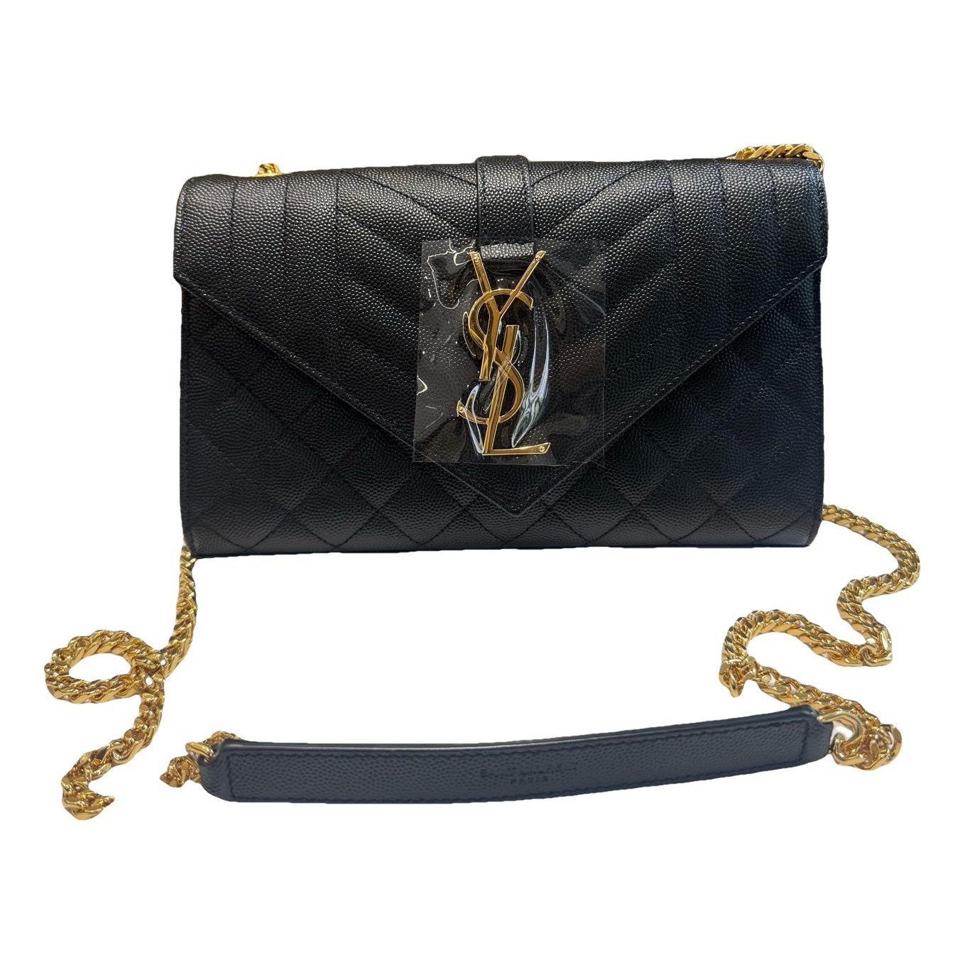 Envelope leather handbag