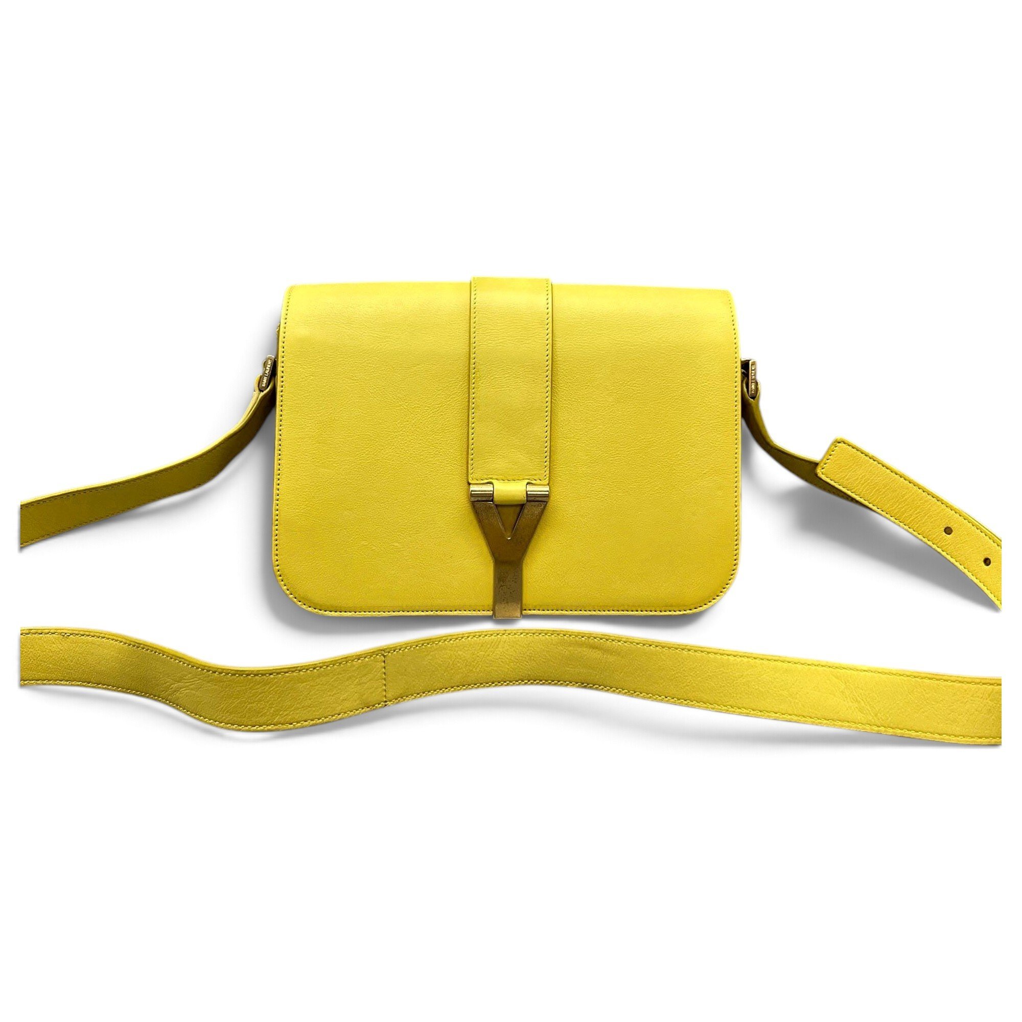 Y leather handbag
