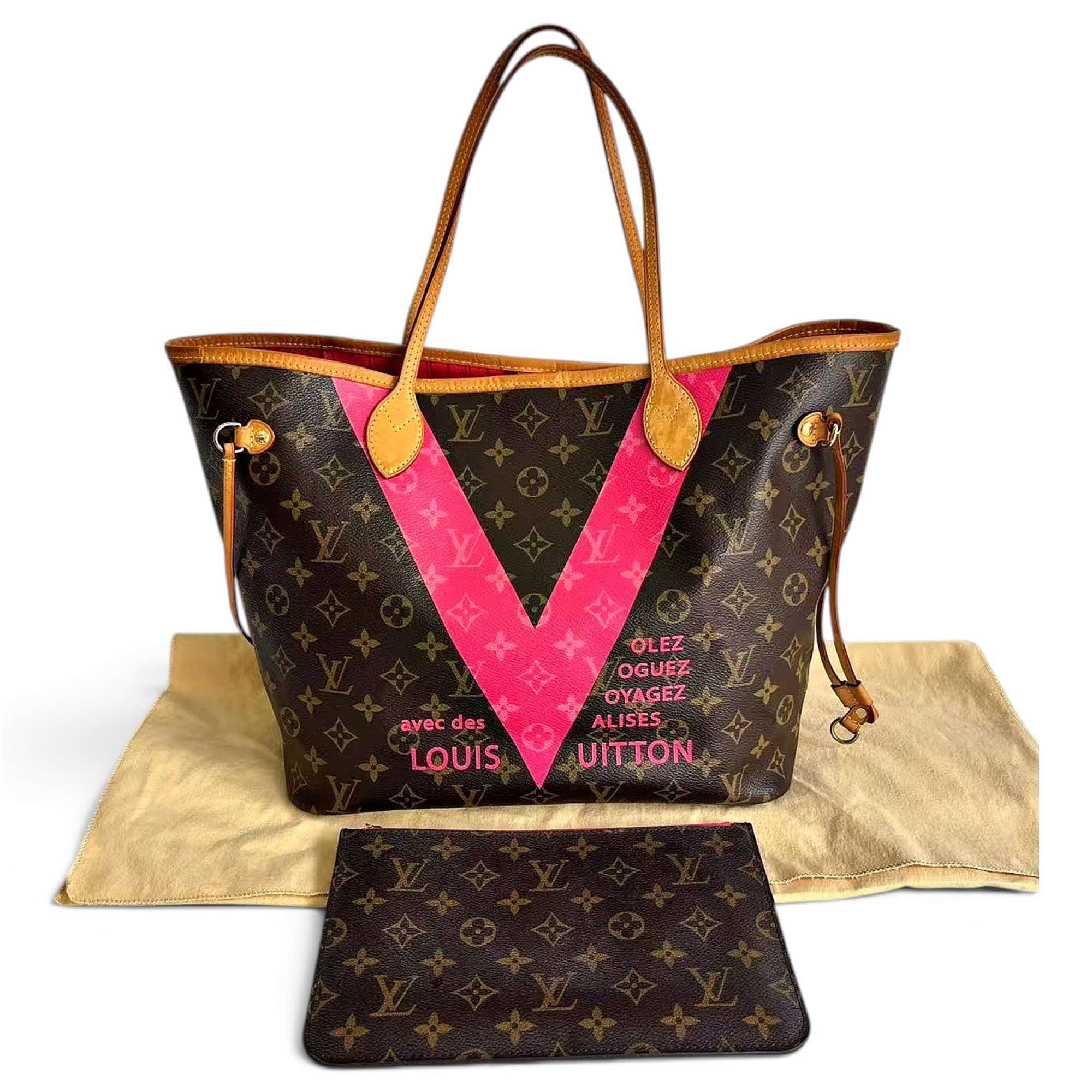 Neverfull leather handbag
