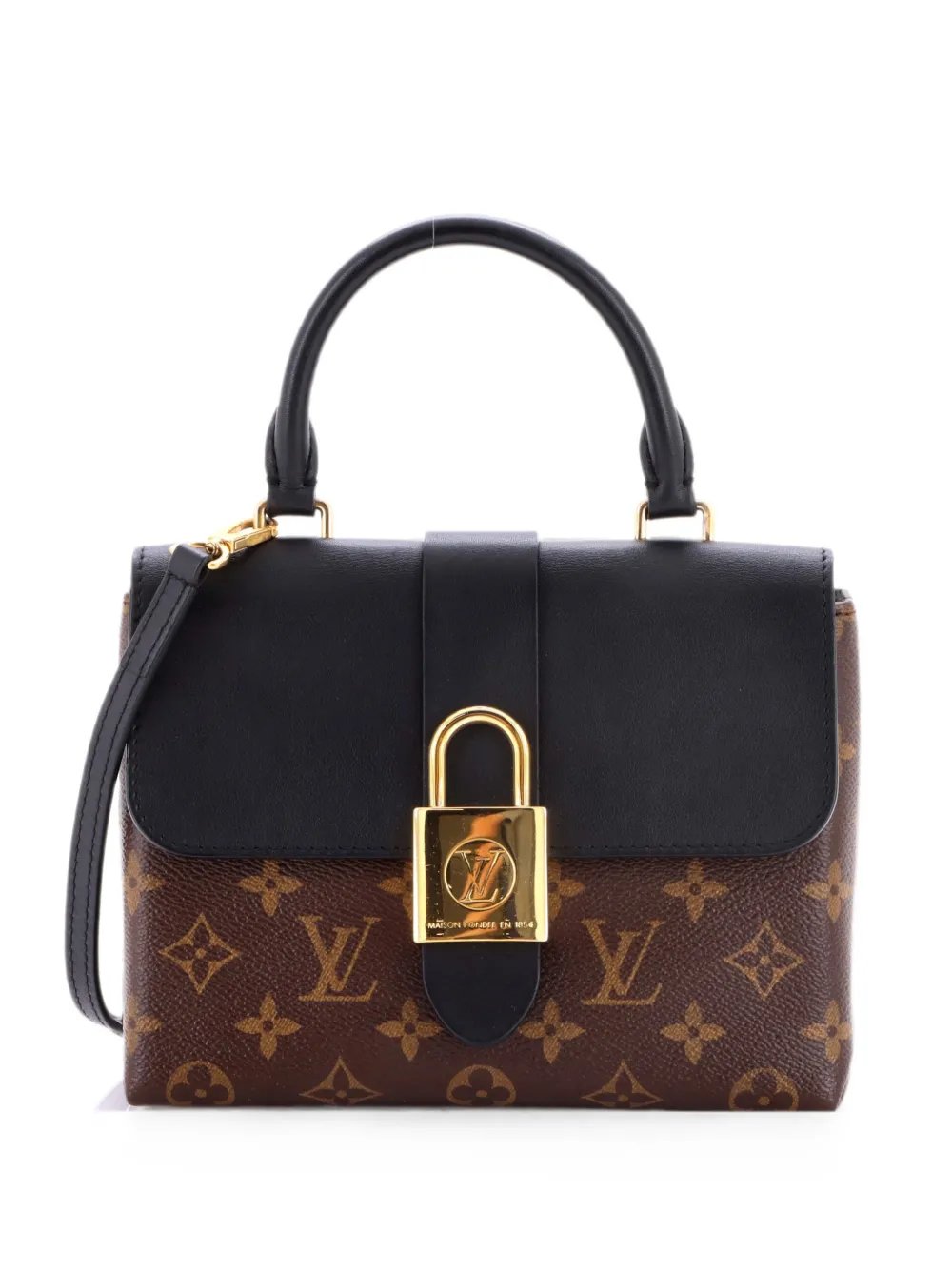Louis Vuitton Locky Handbag Monogram Canvas with Leather BB satchel