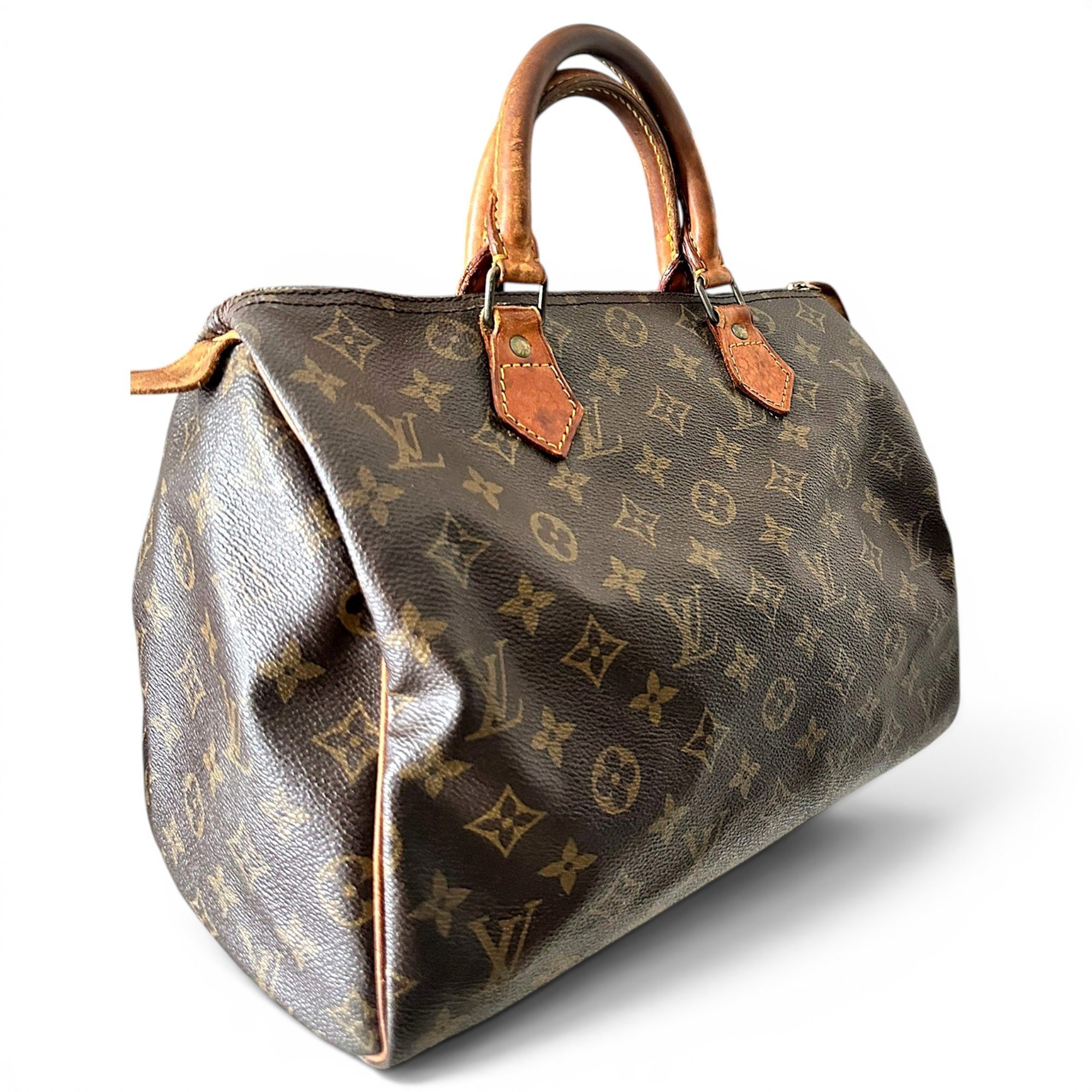 Speedy leather handbag