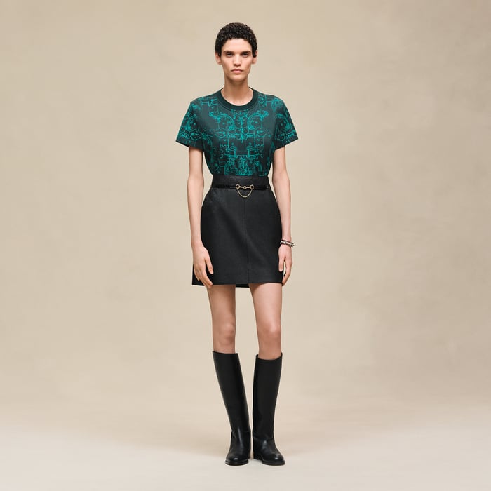 Vert Pin "Ferronnerie Remix" Straight T-shirt
