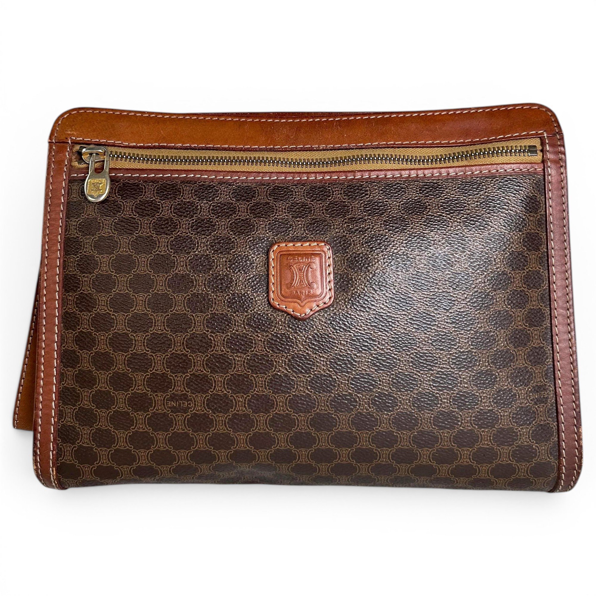 Triomphe leather mini bag