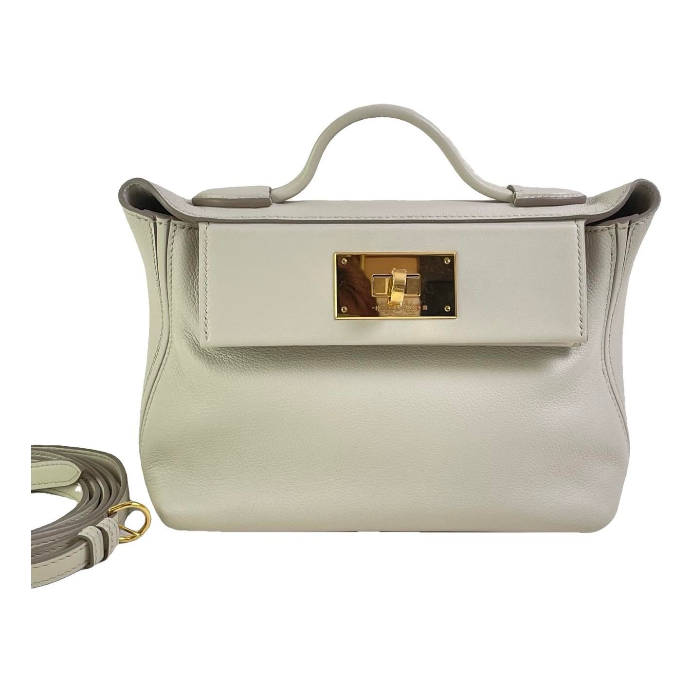 Hermes 24/24 Handbag Beton Evercolor Leather