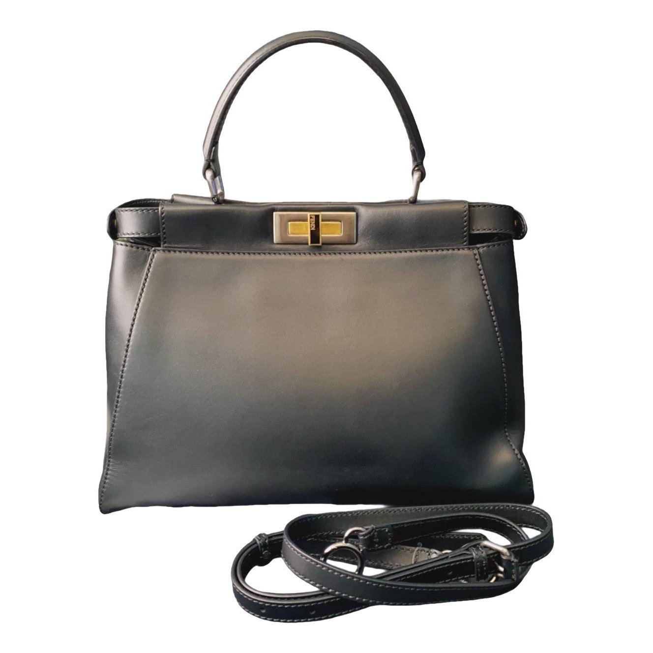 Peekaboo leather handbag