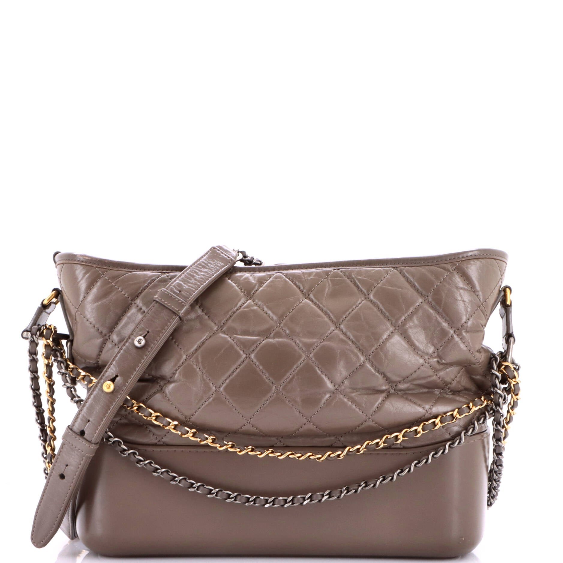 Gabrielle Hobo Quilted Aged Calfskin Medium