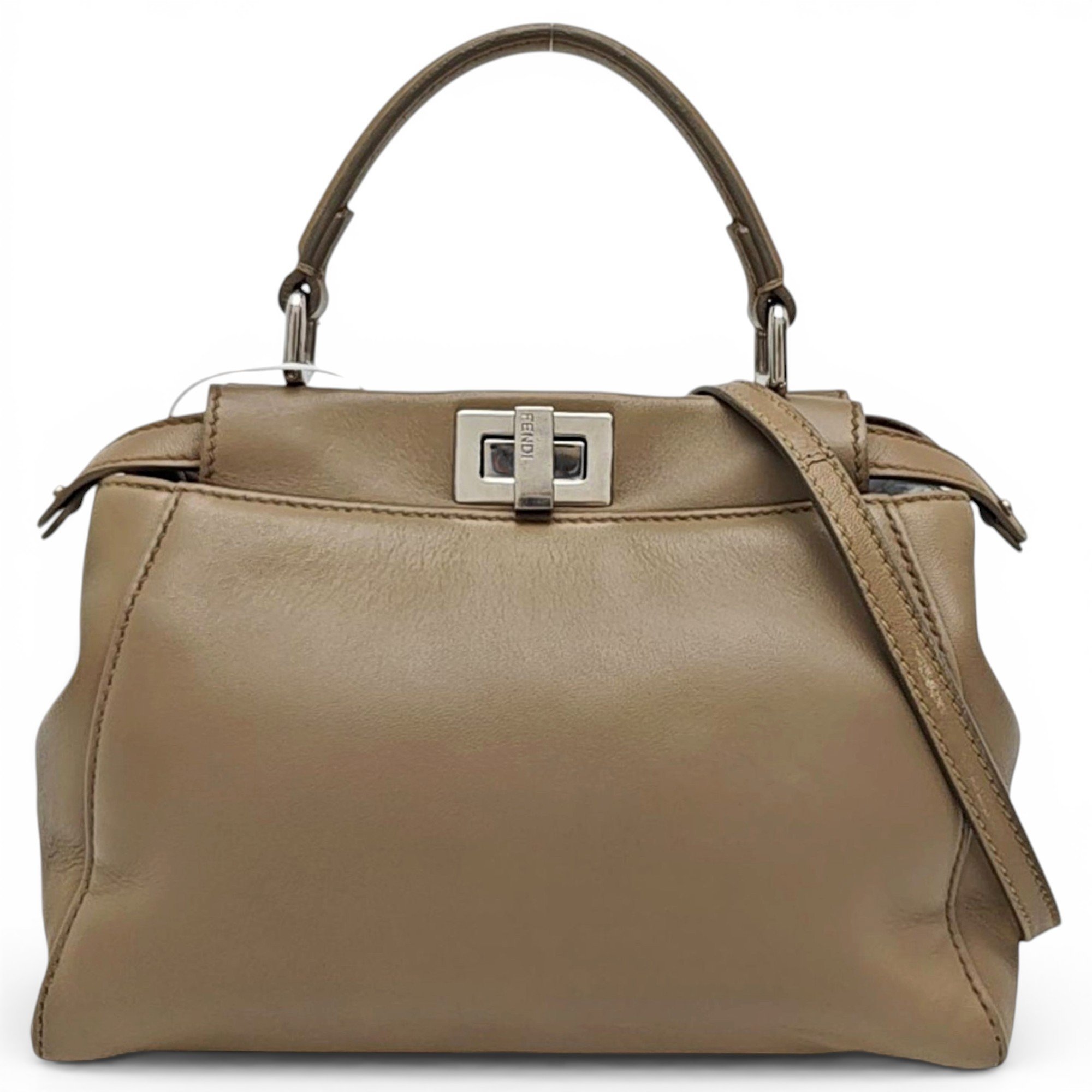 Peekaboo leather handbag