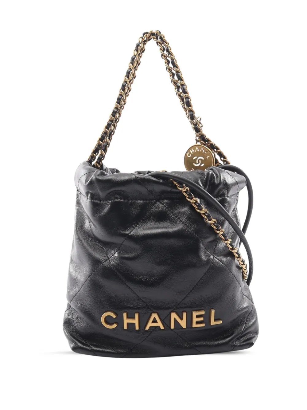 2021-2026 Mini Shiny Calfskin 22 Handbag satchel