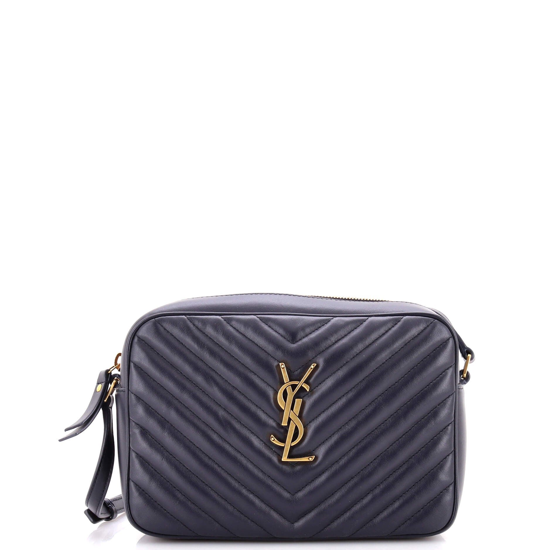 Saint Laurent Lou Camera Bag Matelasse Chevron Leather Small