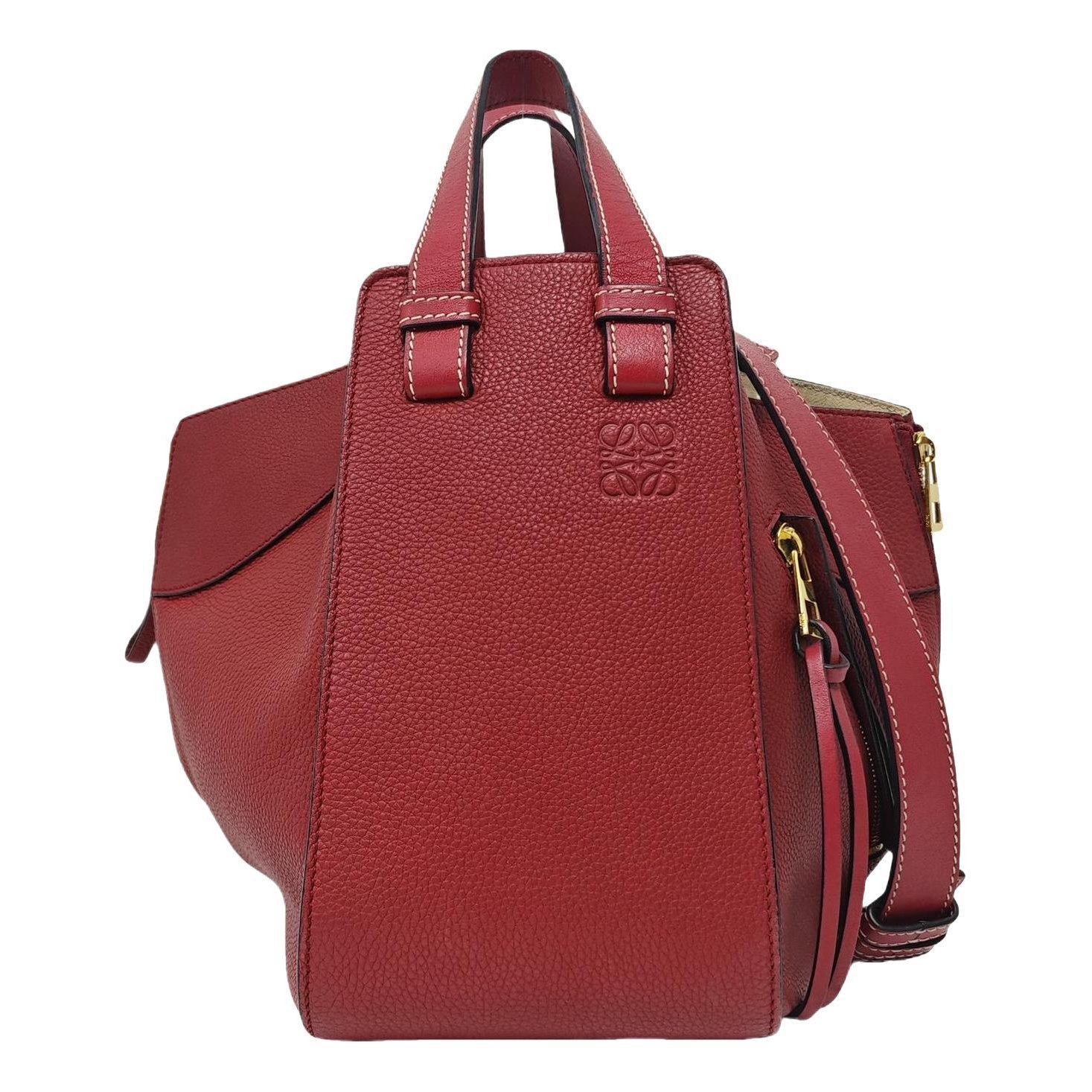 Hammock leather handbag