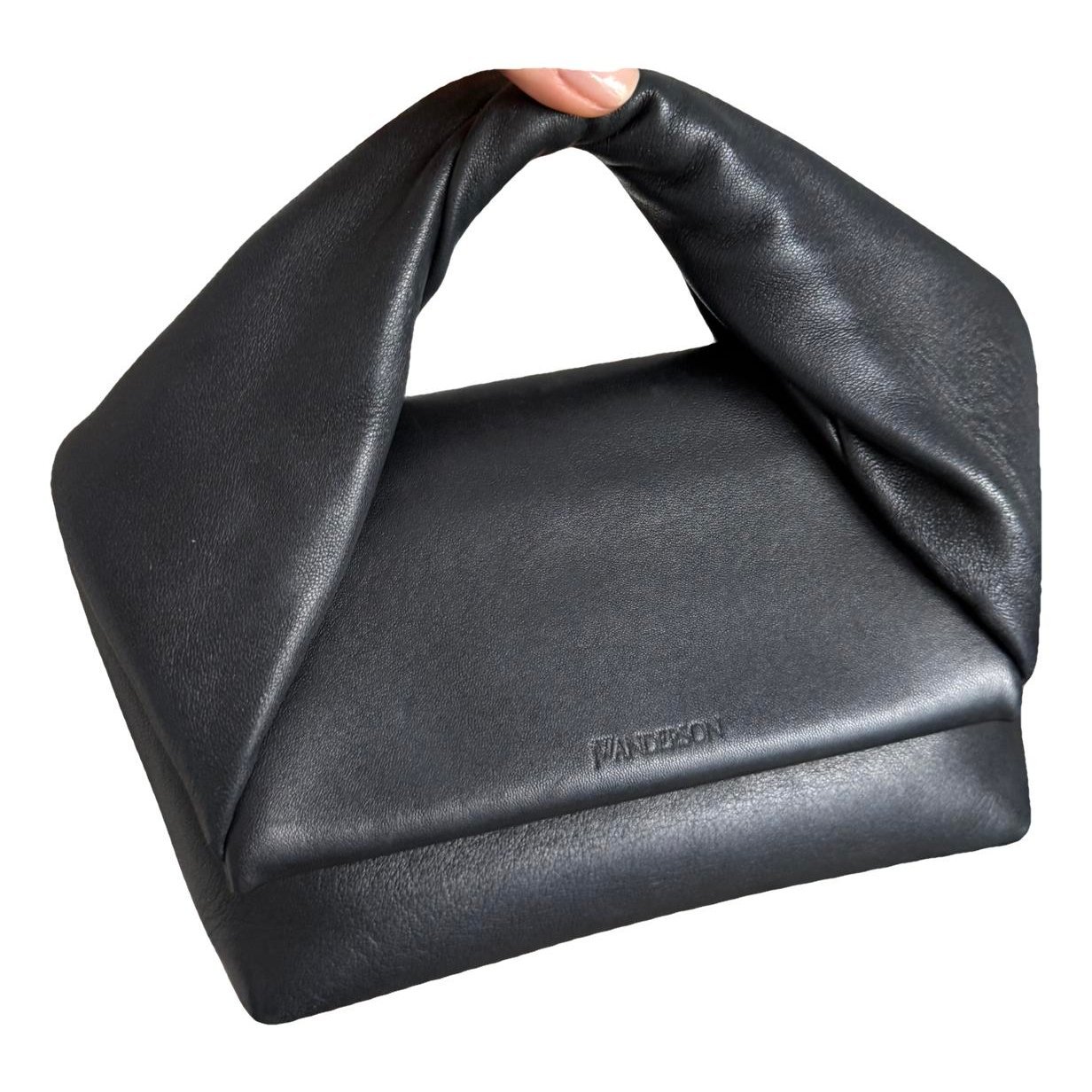 Twister leather handbag