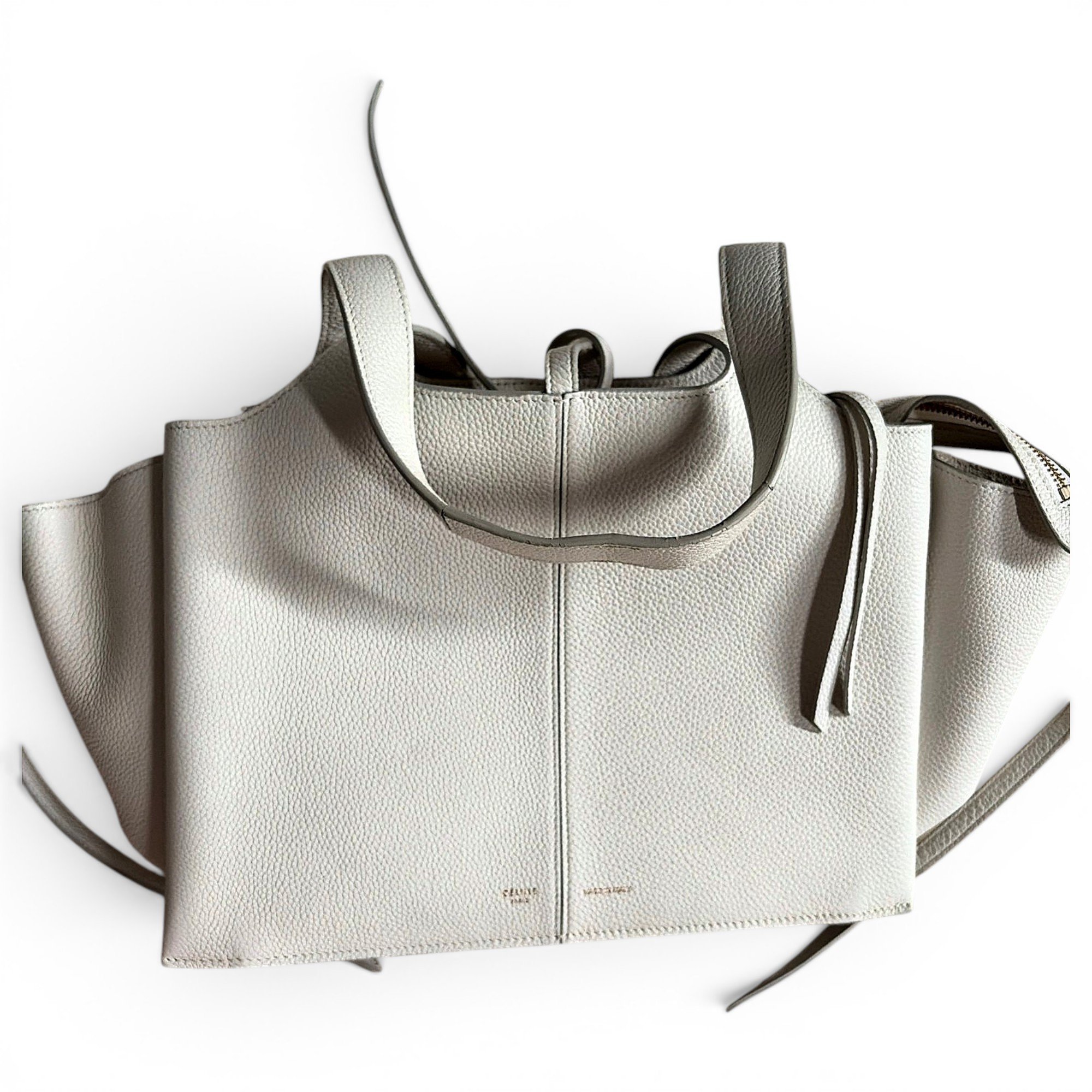Tri-Fold leather tote