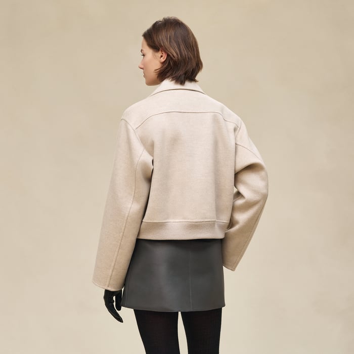 Beige Naturel Cashmere Jacket