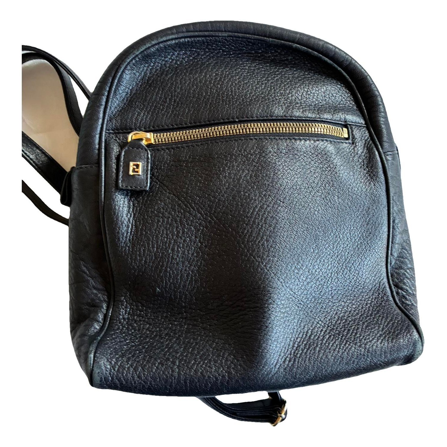 Leather backpack