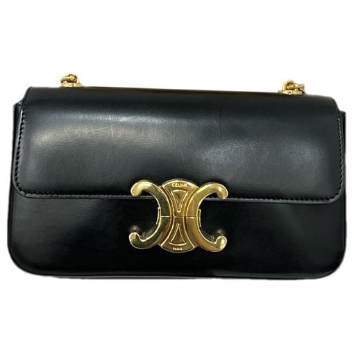 Triomphe chain leather crossbody bag