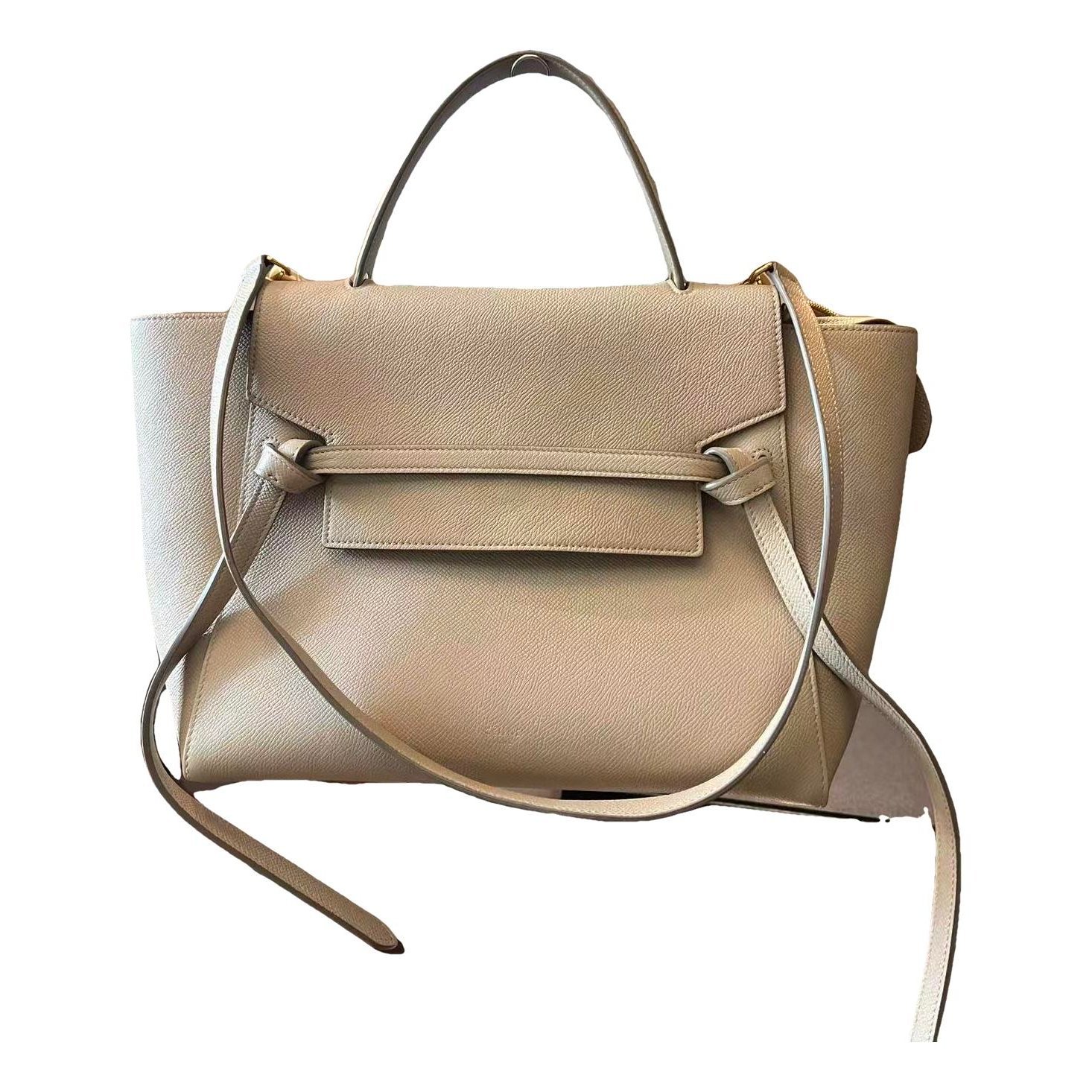 Belt leather handbag