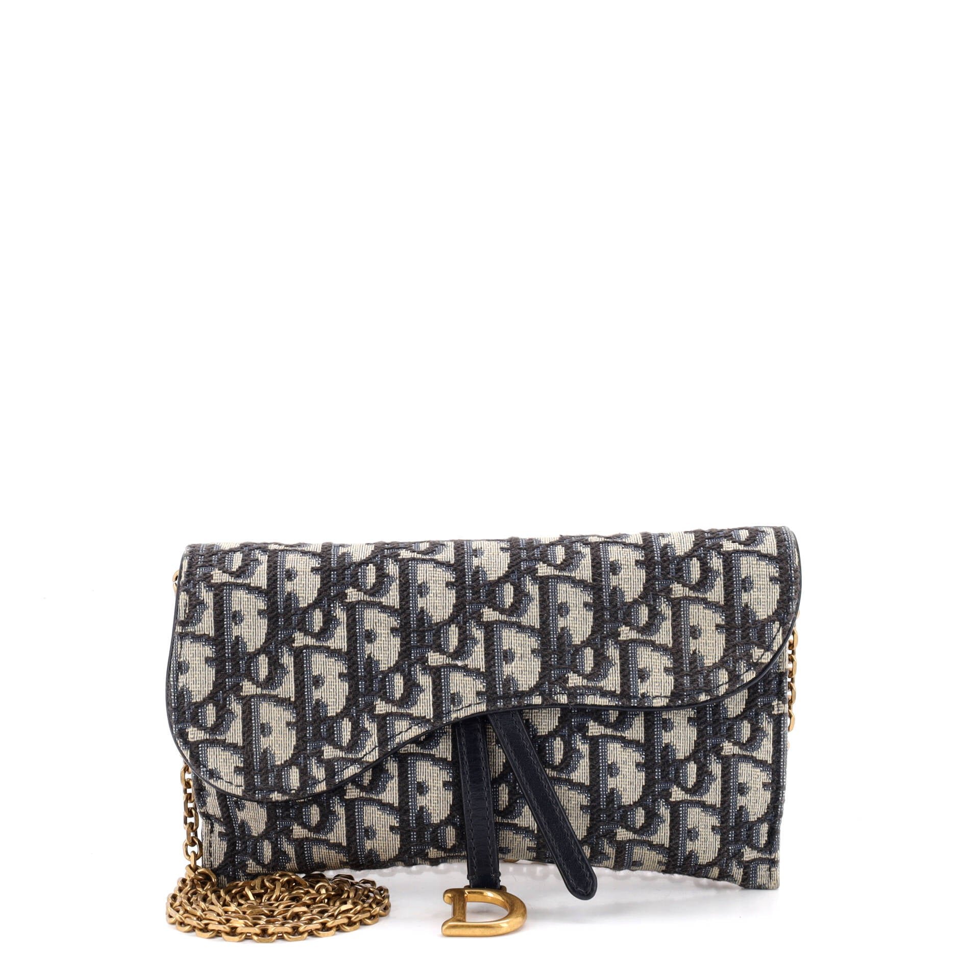 Saddle Chain Wallet Oblique Canvas