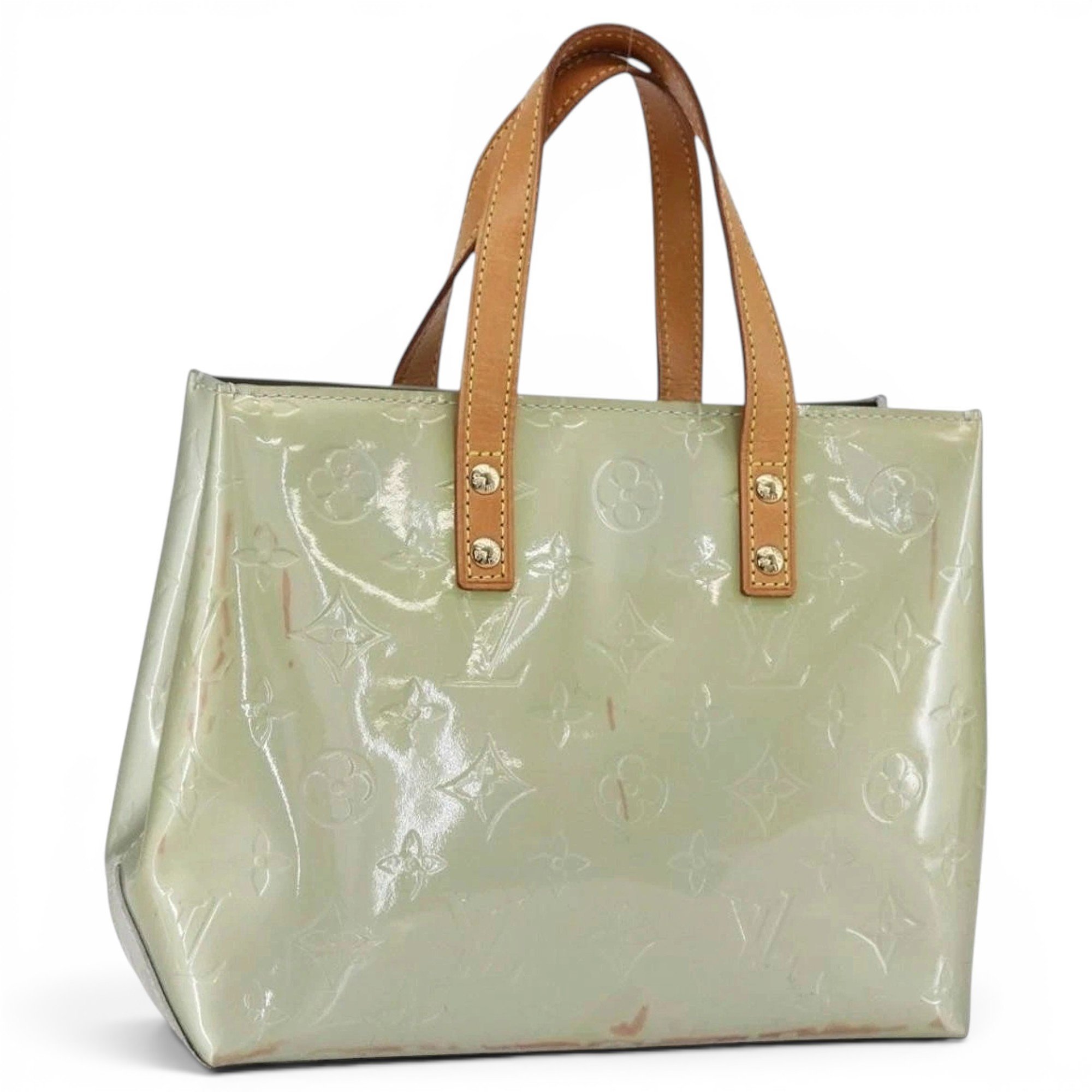 Patent leather handbag